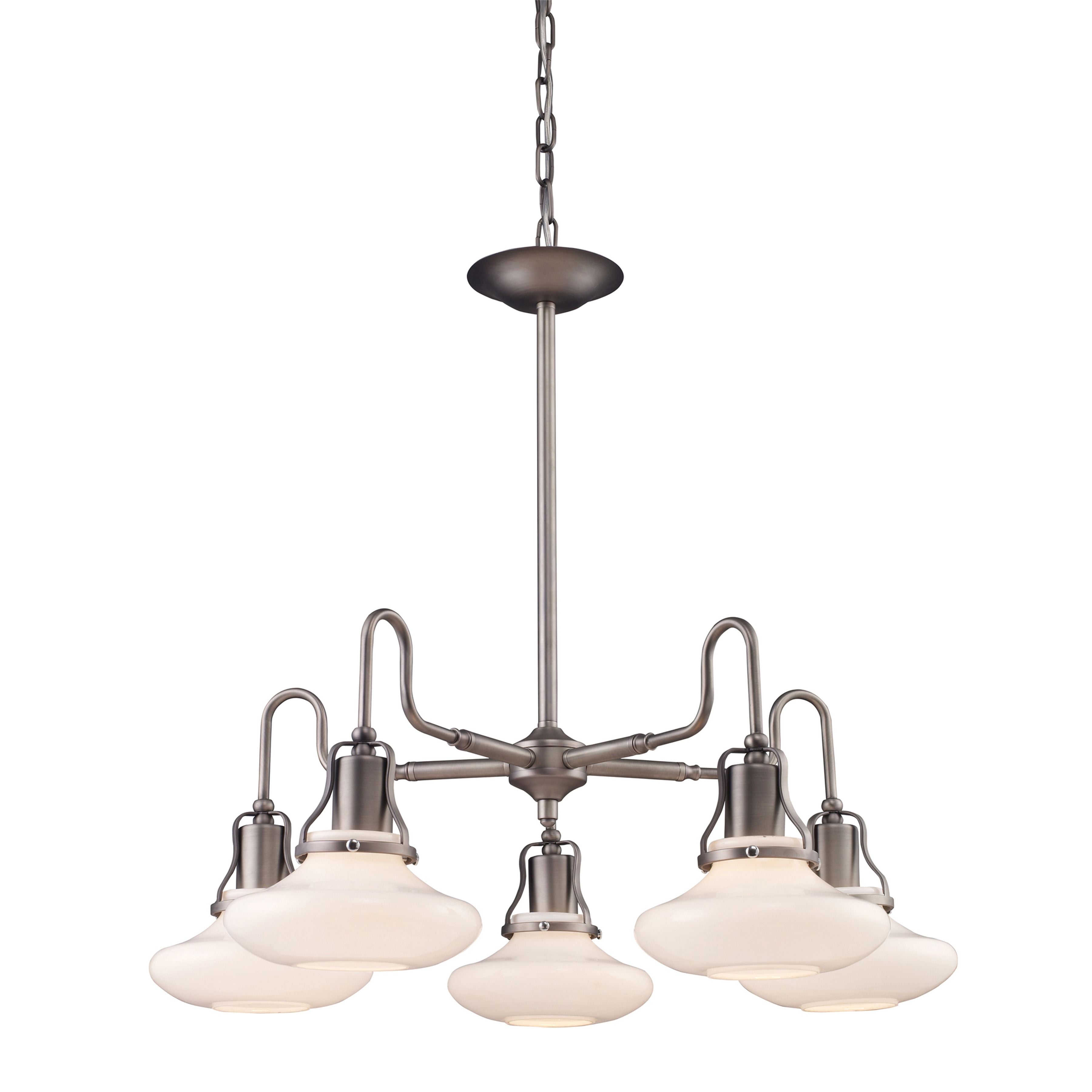 Centennial Park 24'' Wide 5-Light Chandelier - Pewter