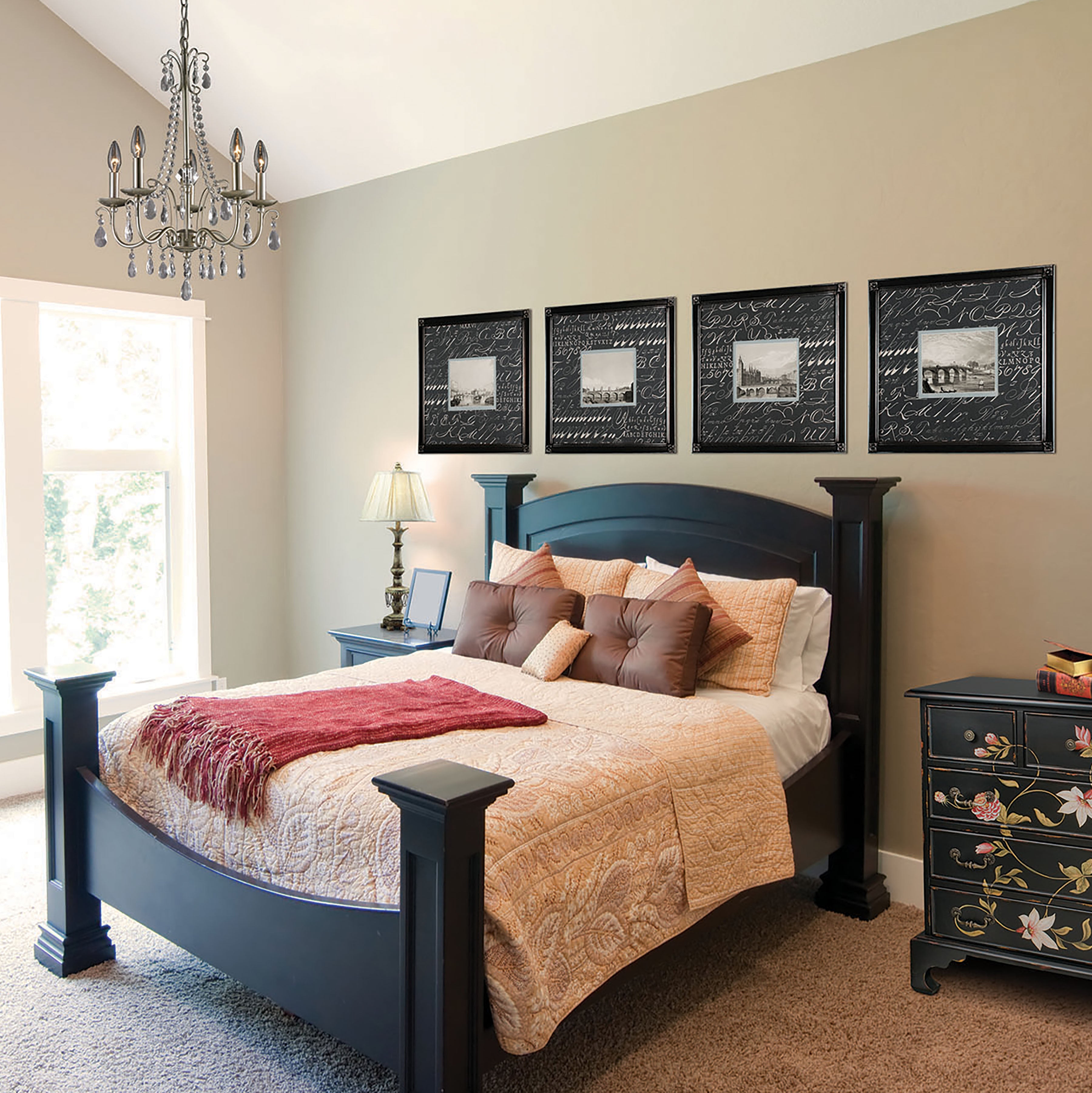 Bridges Framed Wall Art - Set of 4 Charcoal