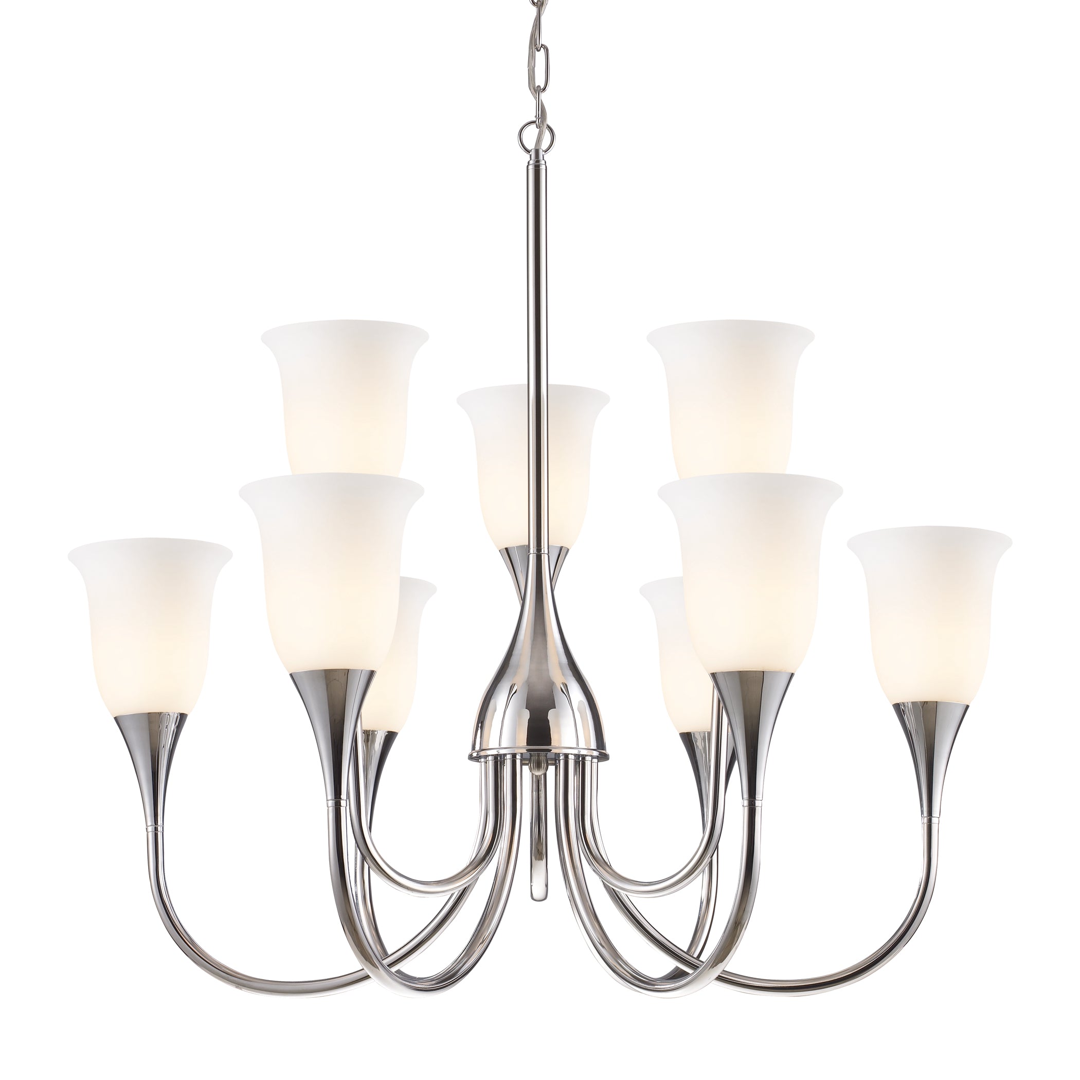 Cabaret 34'' Wide 9-Light Chandelier - Polished Chrome