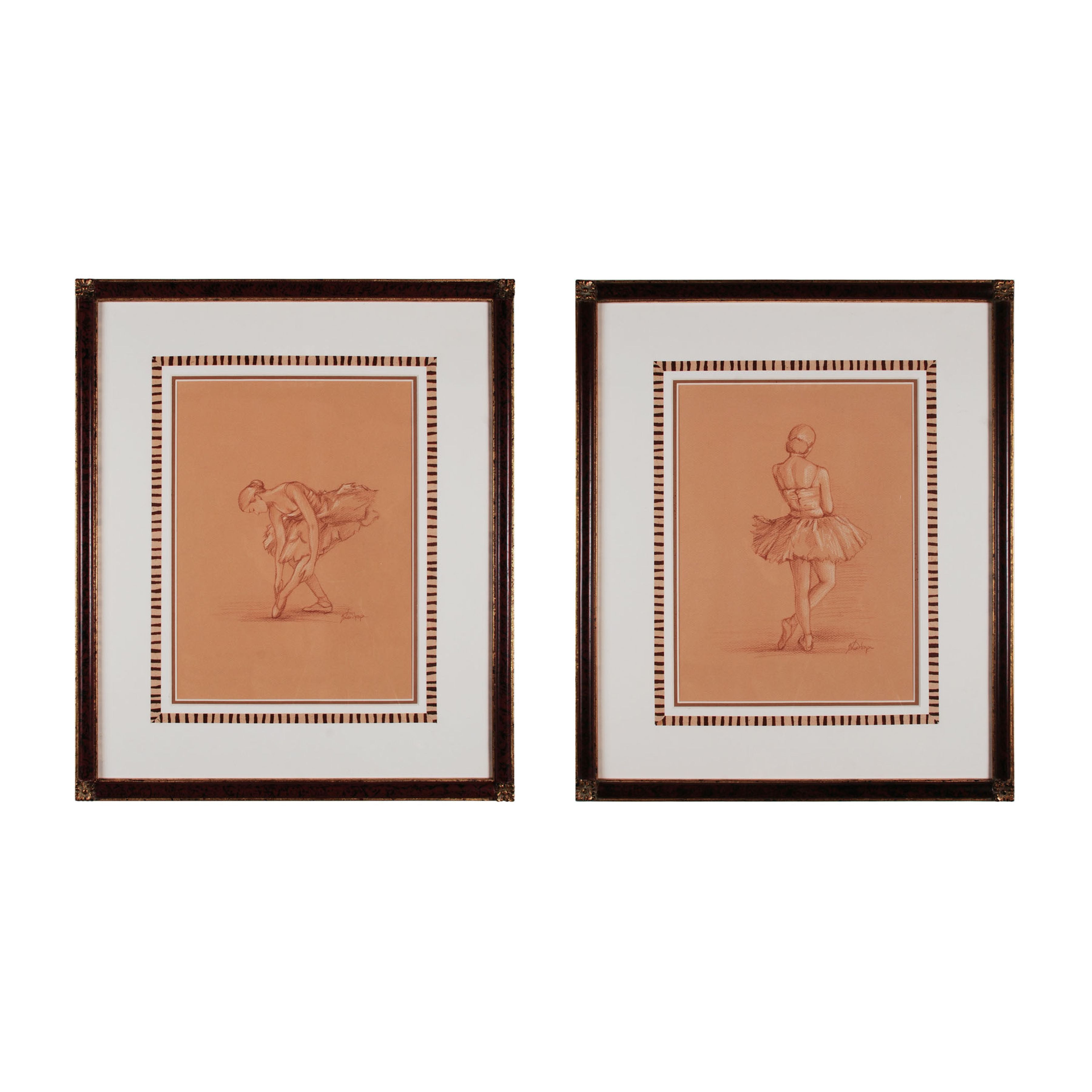 Graceful Pose Framed Wall Art - Set of 2