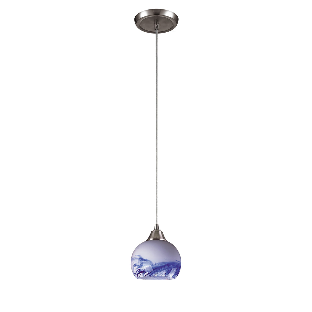 Mela 6'' Wide 1-Light Pendant - Satin Nickel
