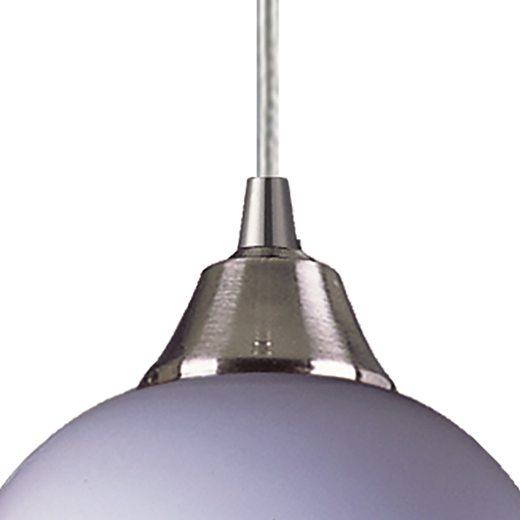 Mela 6'' Wide 1-Light Pendant - Satin Nickel