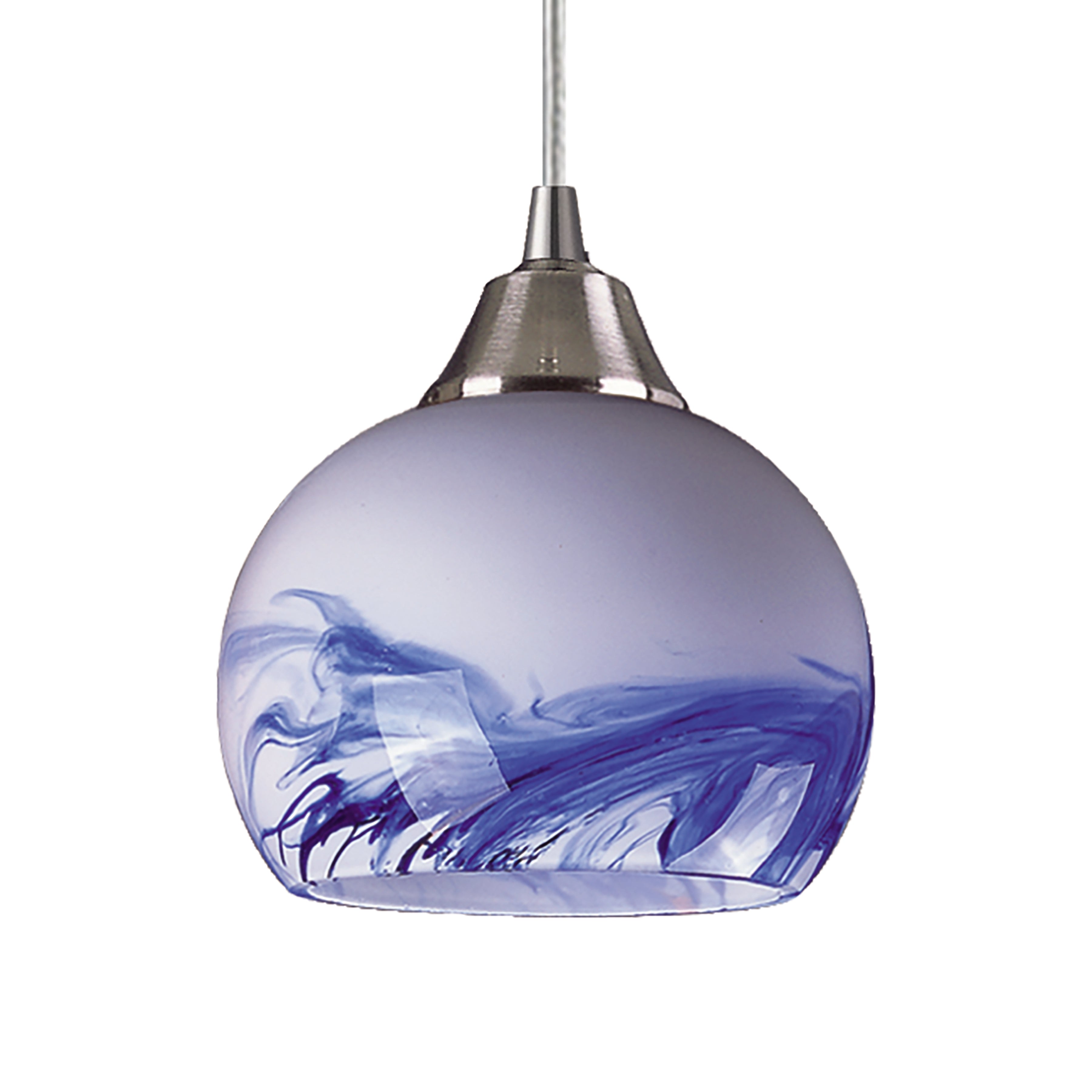 Mela 6'' Wide 1-Light Pendant - Satin Nickel