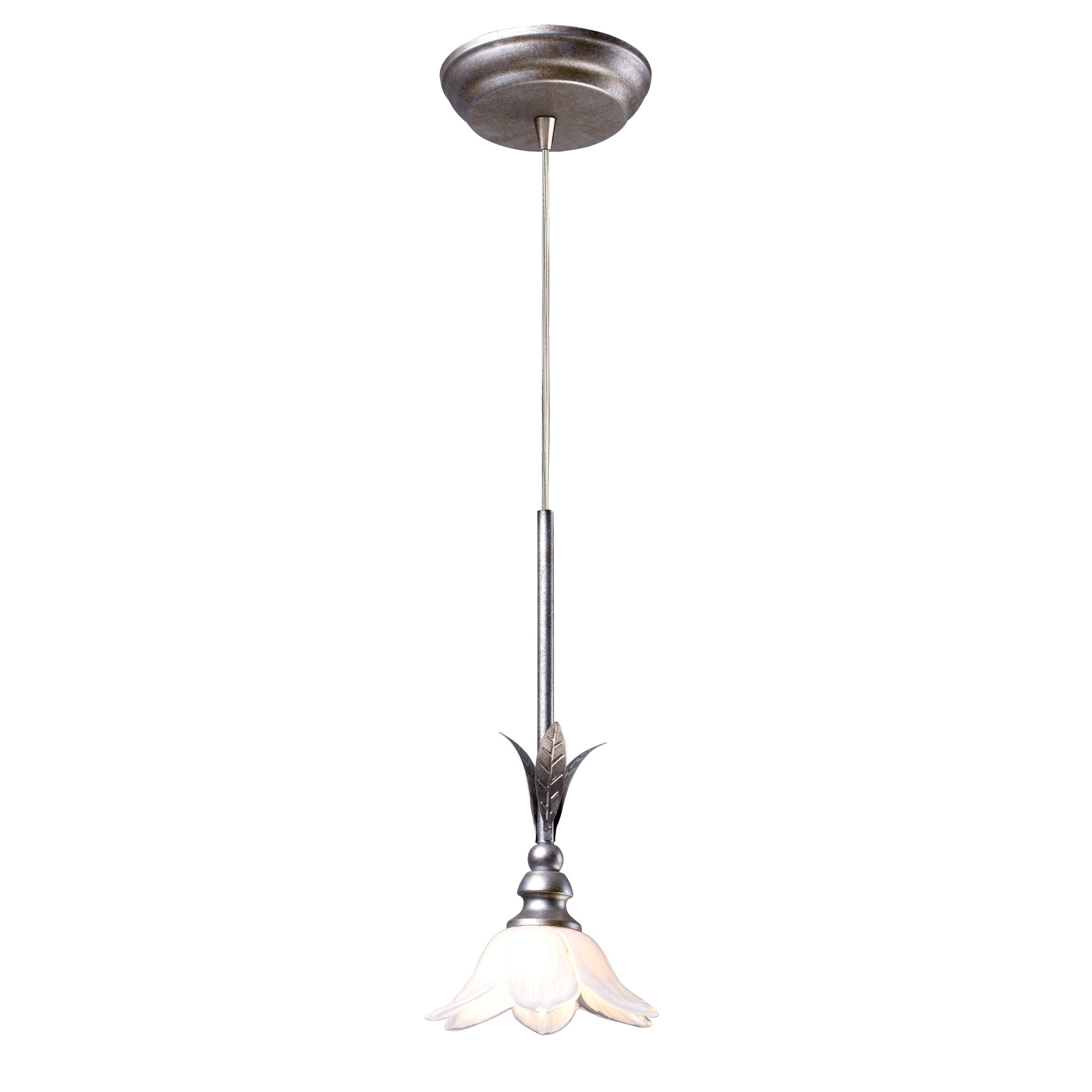 Balini 5'' Wide 1-Light Pendant - Antique Silver