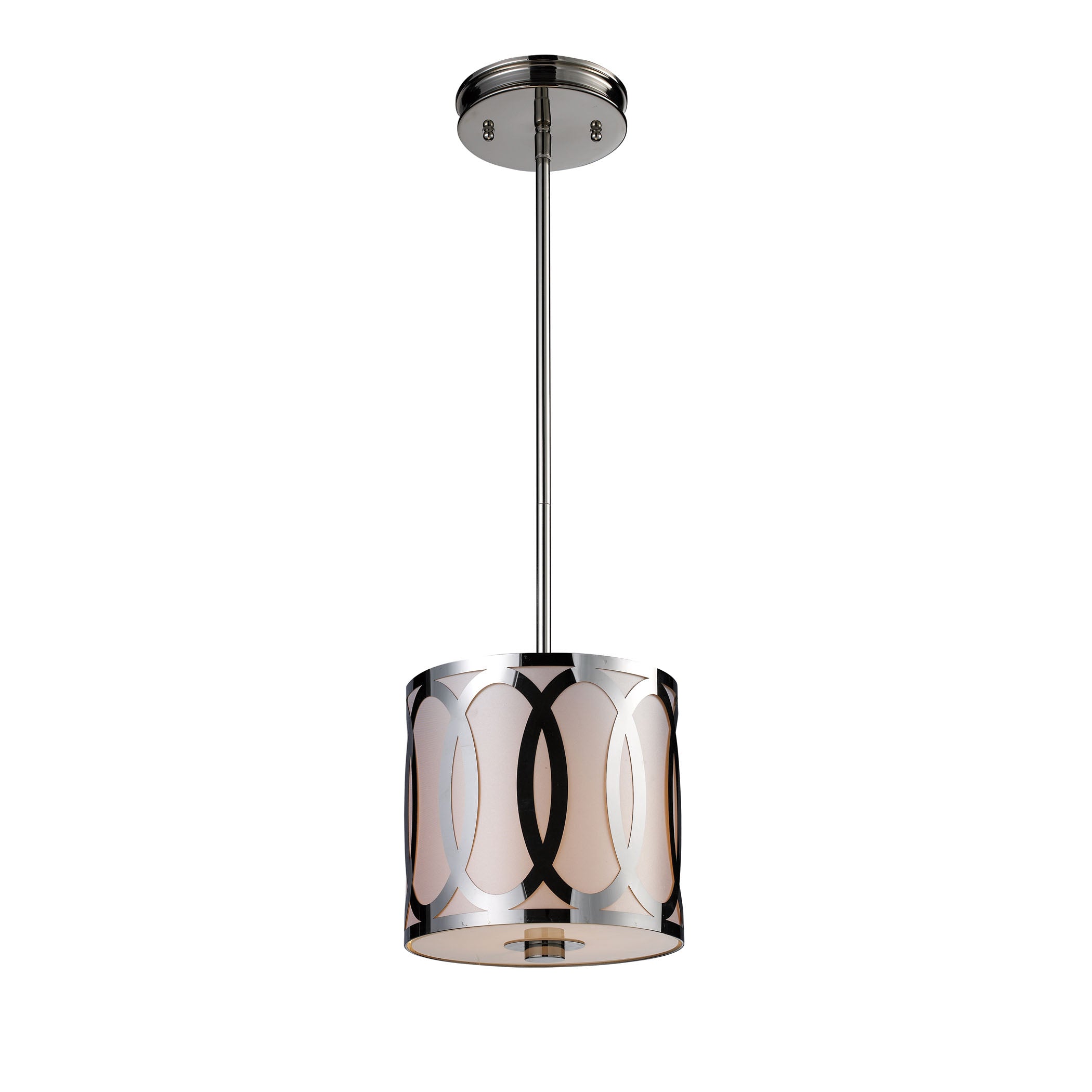 Anastasia 8'' Wide 1-Light Mini Pendant - Polished Nickel