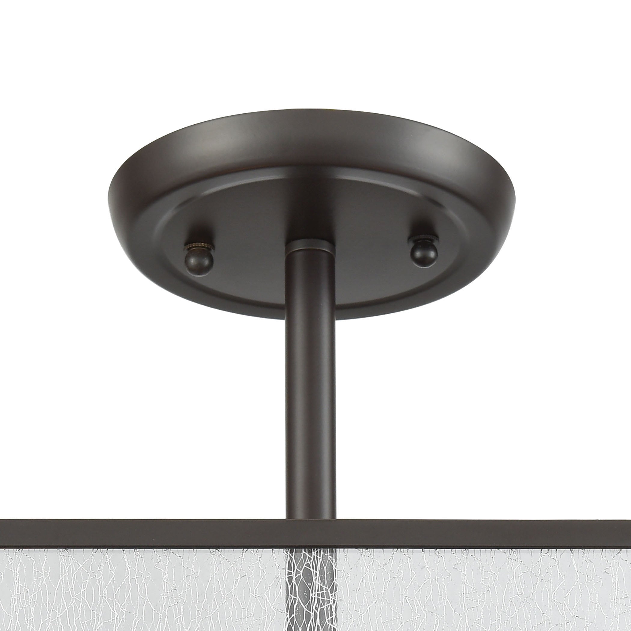 Spencer 14'' Wide 2-Light Semi Flush Mount - Oil Rubbed Bronze