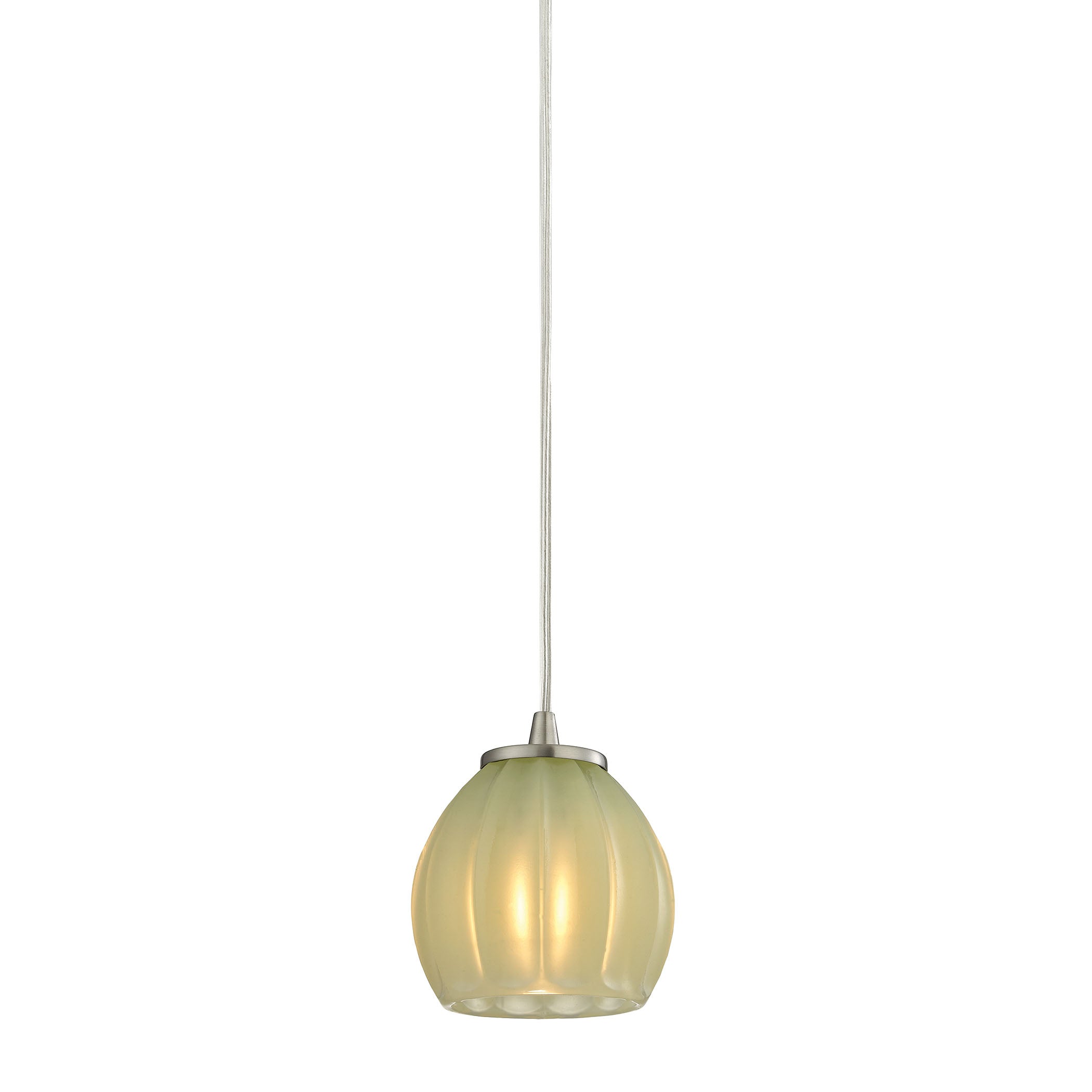 Melony 4'' Wide 1-Light Pendant - Satin Nickel