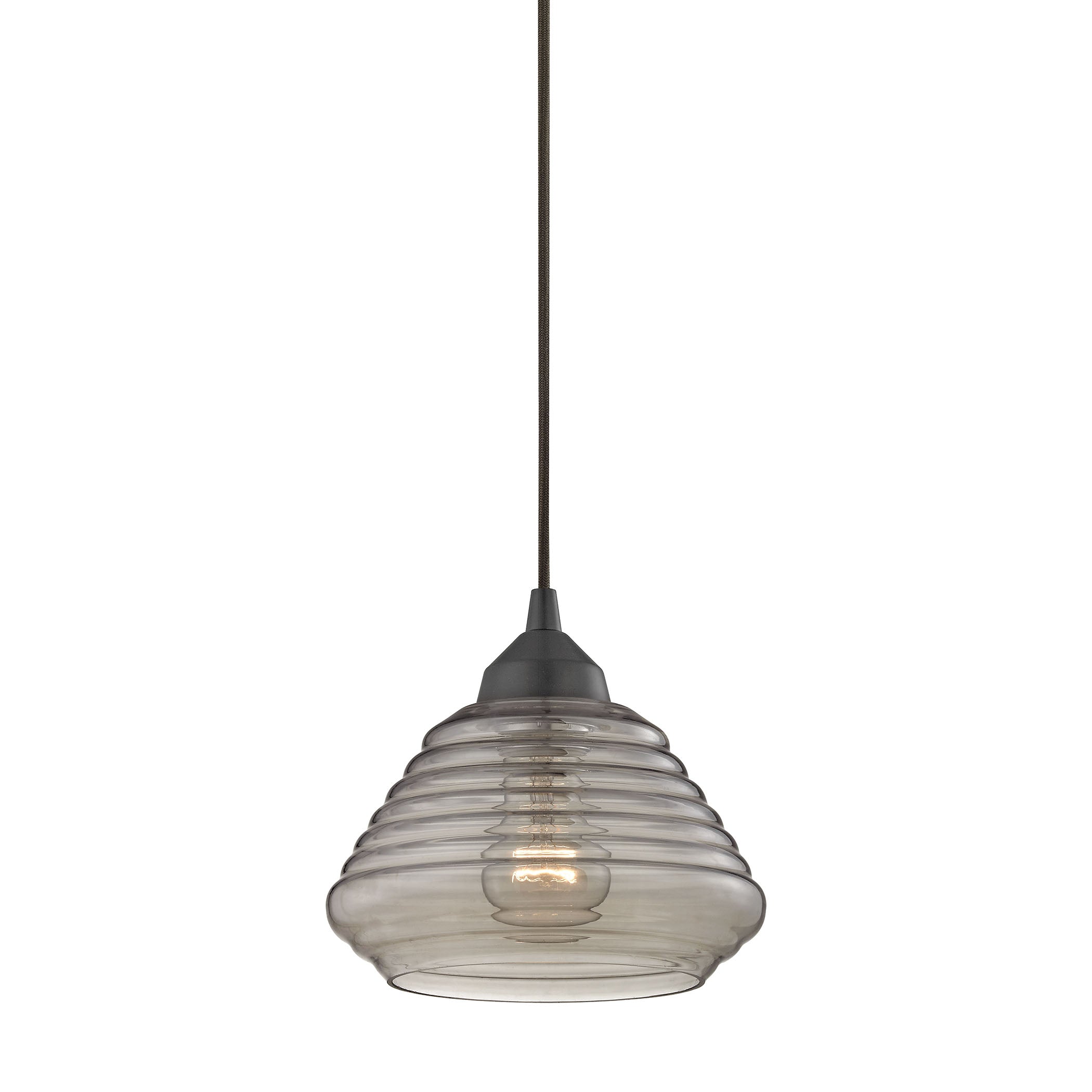 Orbital 8'' Wide 1-Light Pendant - Oil Rubbed Bronze