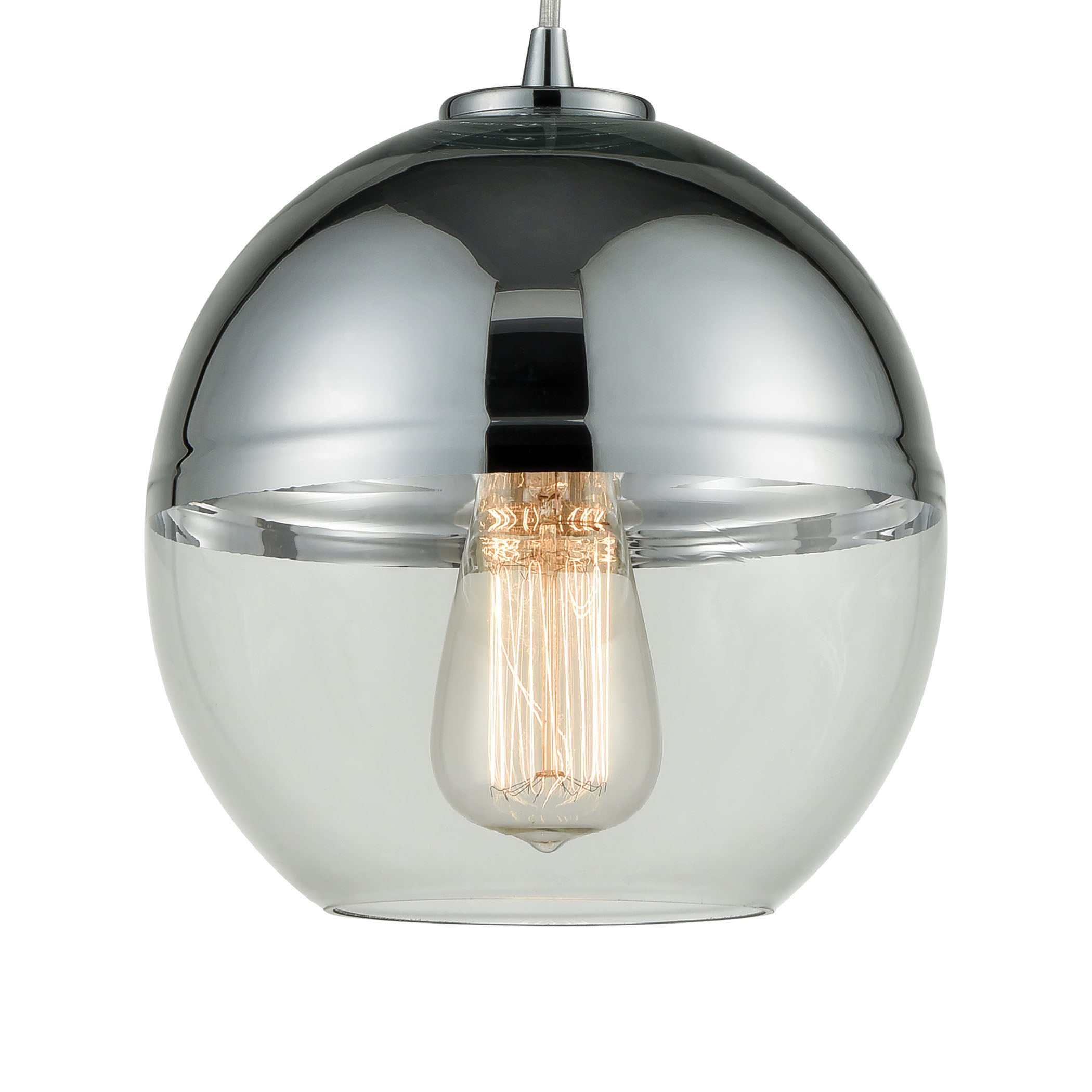 Revelo 8'' Wide 1-Light Mini Pendant - Polished Chrome