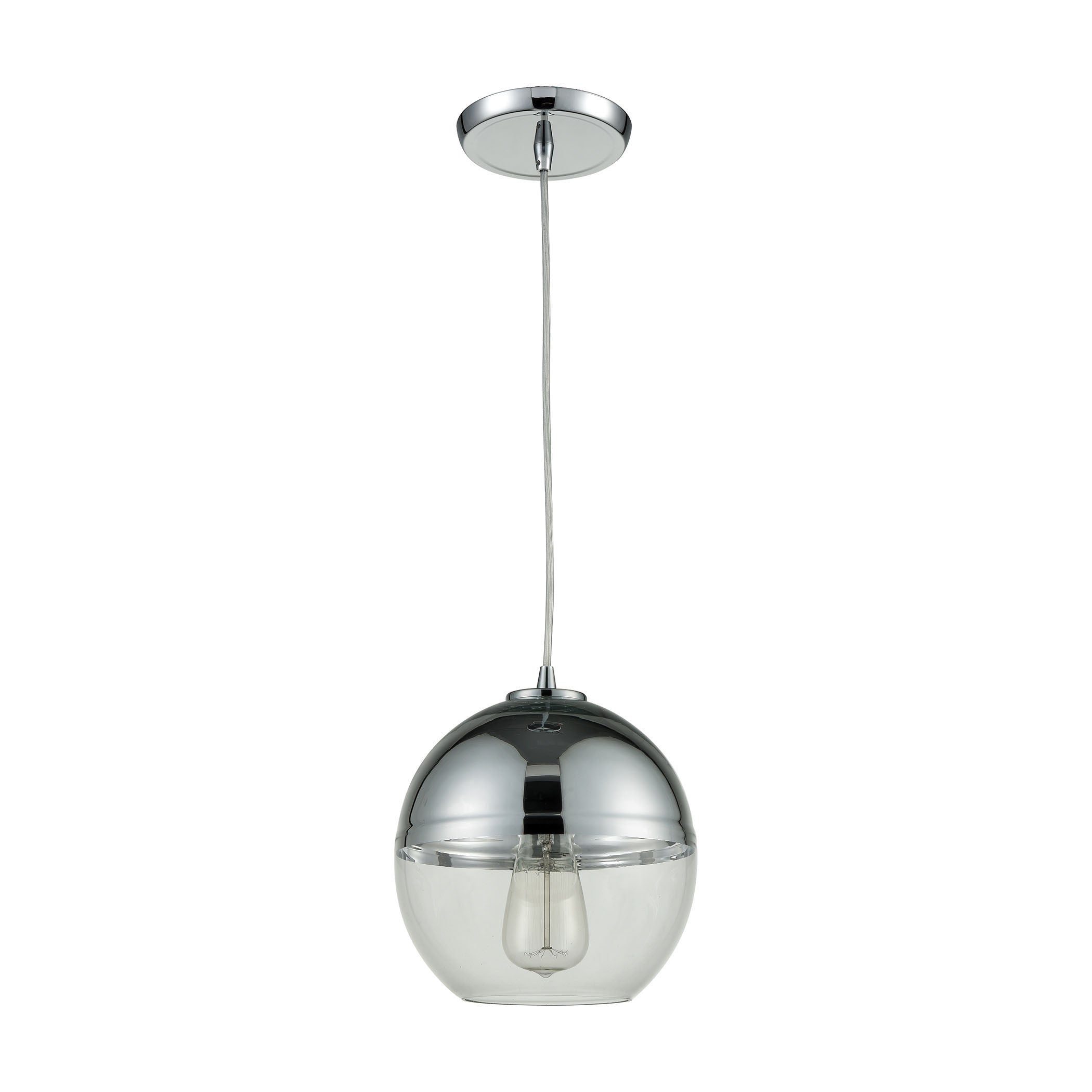 Revelo 8'' Wide 1-Light Mini Pendant - Polished Chrome