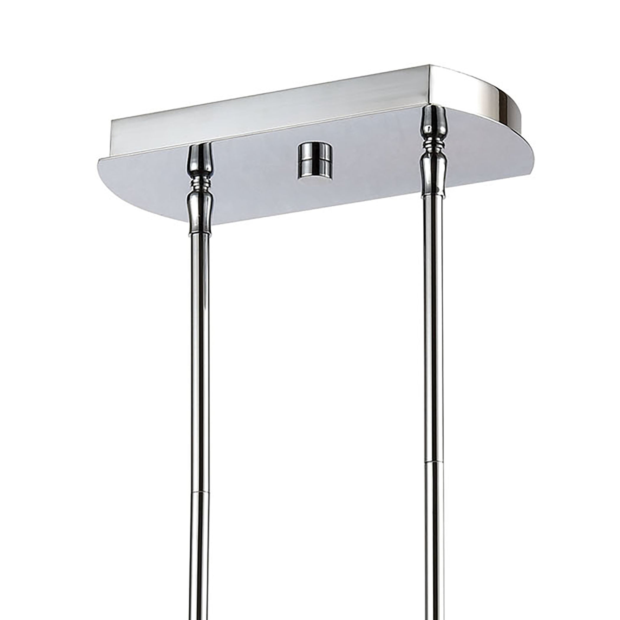 Kersey 34'' Wide 4-Light Linear Chandelier - Polished Chrome