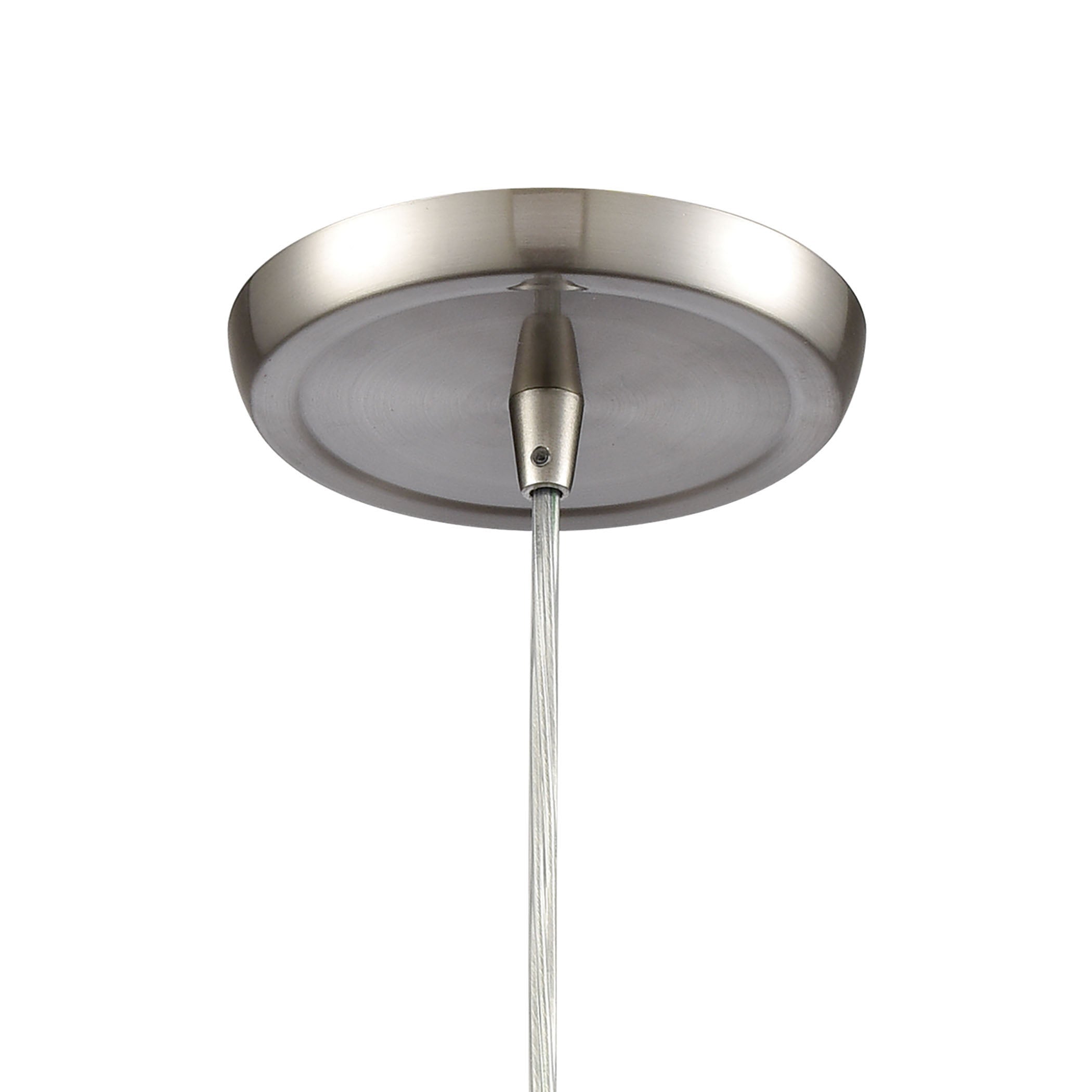 Barrel 8'' Wide 1-Light Mini Pendant - Satin Nickel