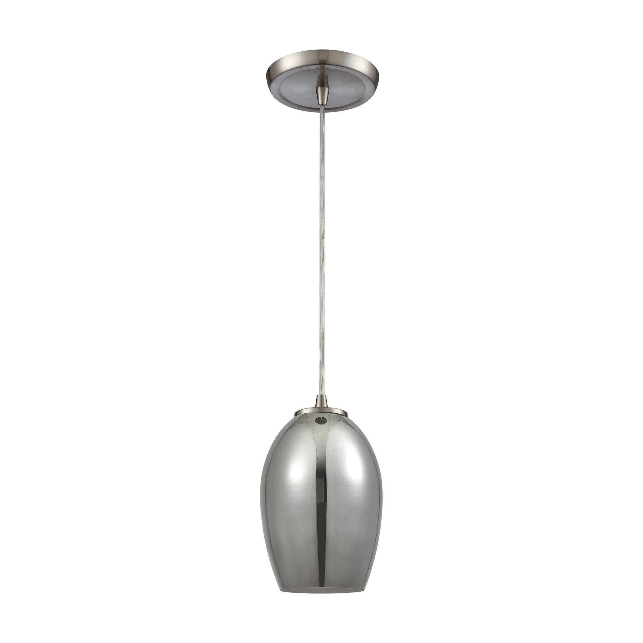 Villiska 5'' Wide 1-Light Mini Pendant - Satin Nickel