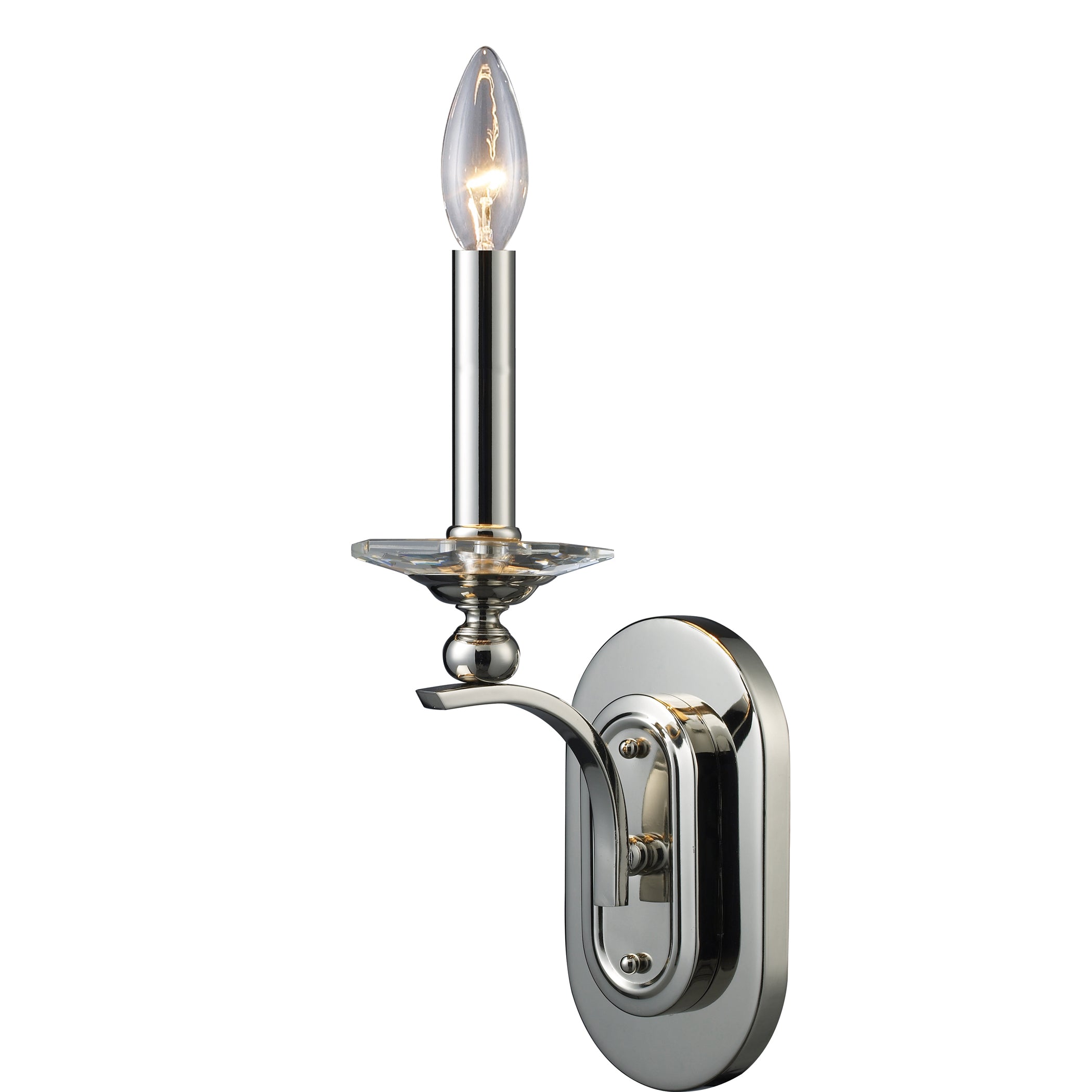 Mansfield 17'' High 1-Light Sconce - Polished Nickel
