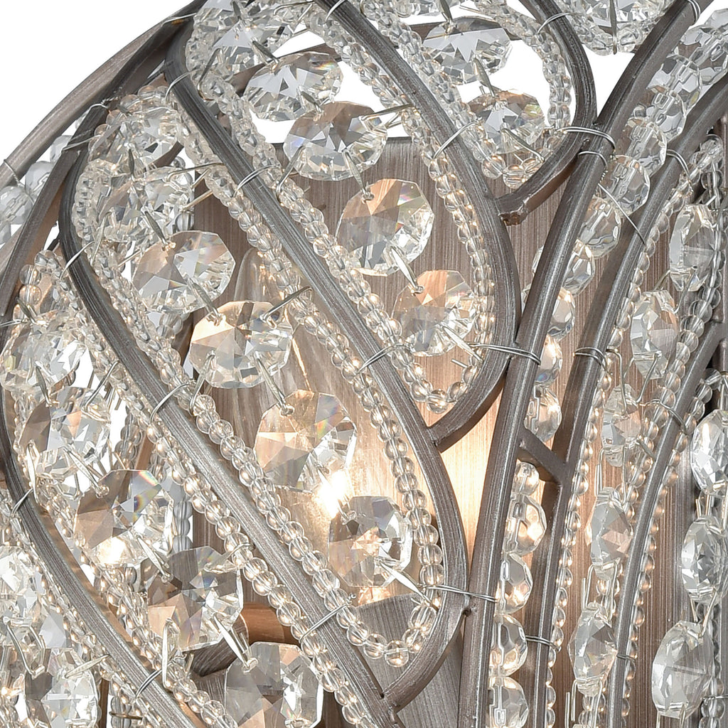 Bradington 13'' High 2-Light Sconce - Weathered Zinc