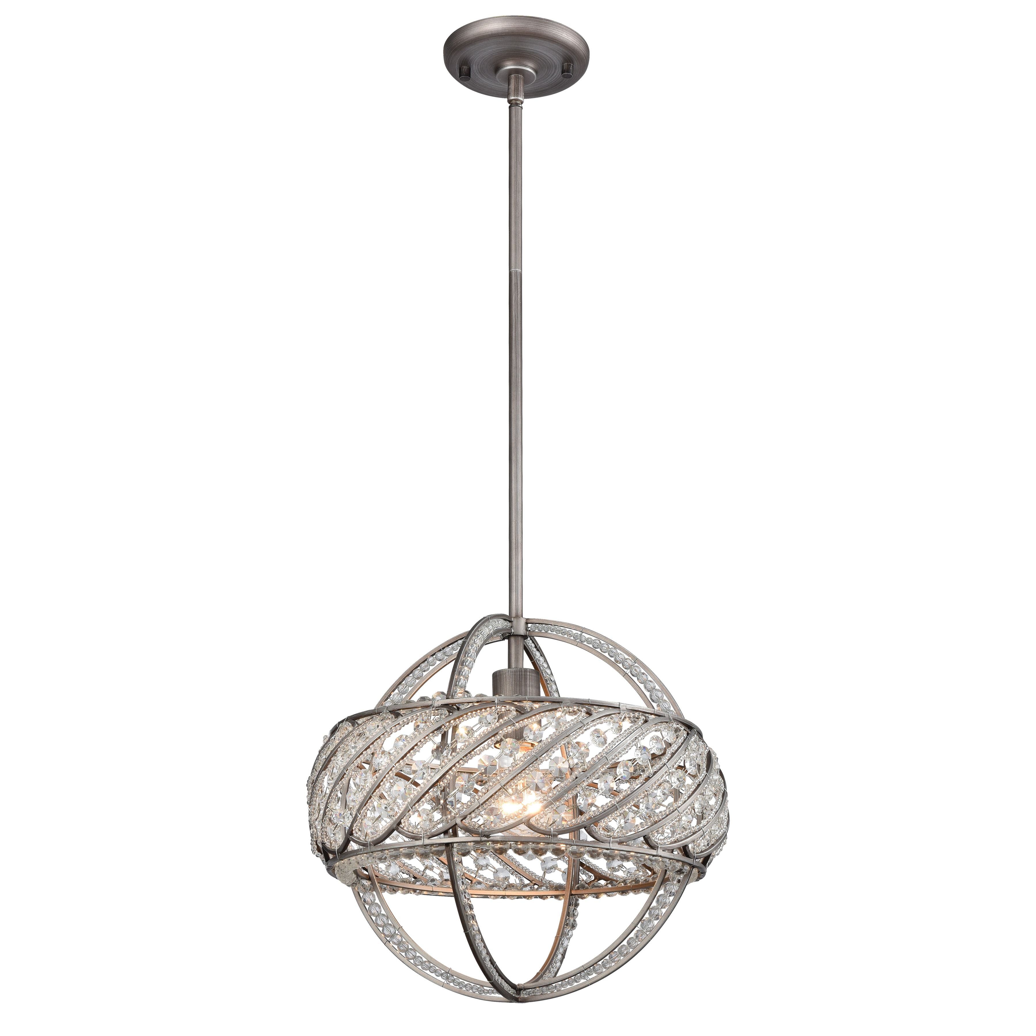 Bradington 13'' Wide 1-Light Pendant - Weathered Zinc