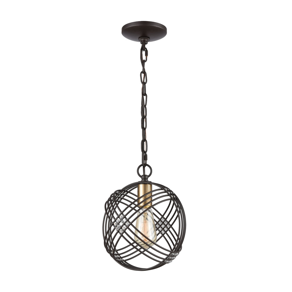 Concentric 9'' Wide 1-Light Mini Pendant - Oil Rubbed Bronze