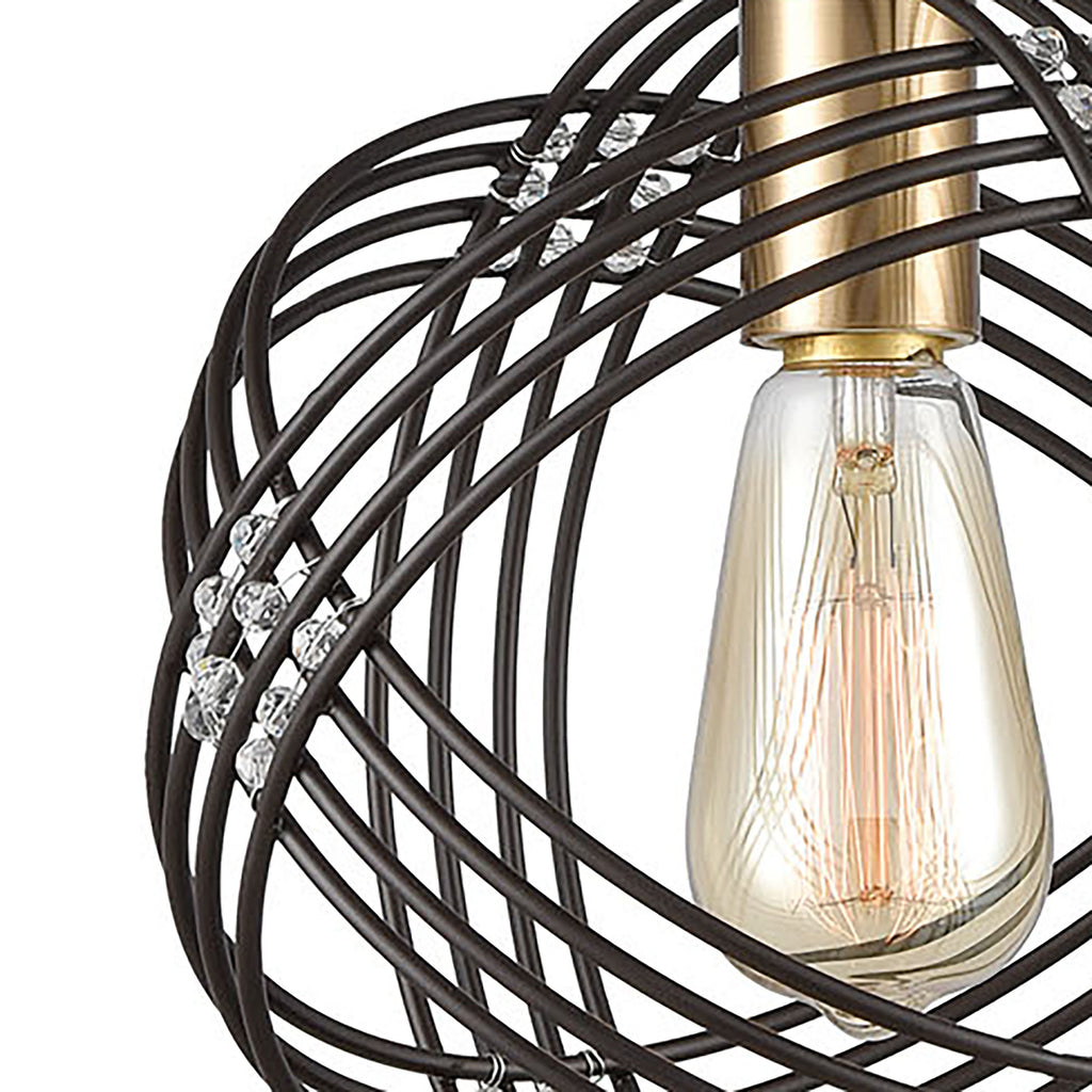 Concentric 9'' Wide 1-Light Mini Pendant - Oil Rubbed Bronze