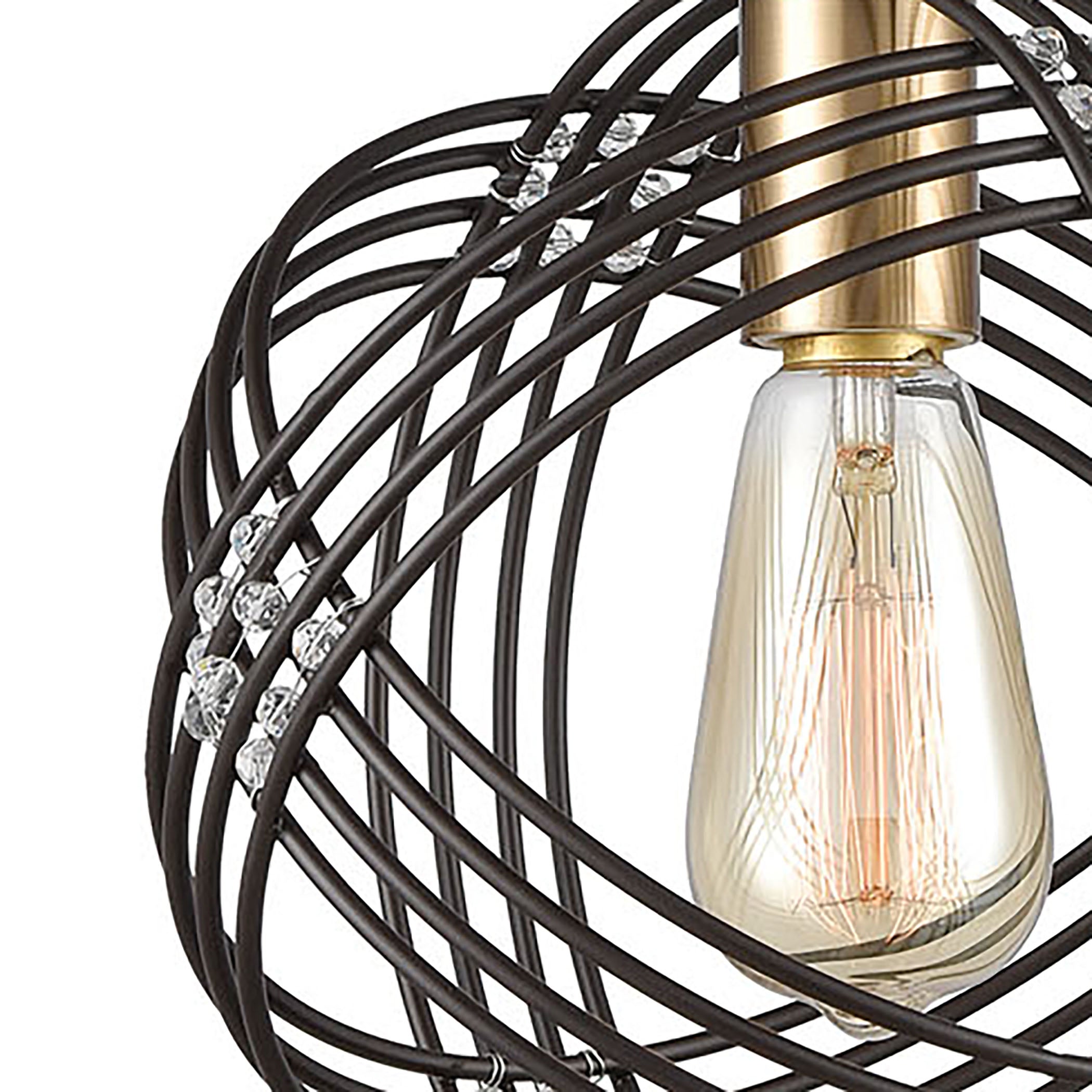 Concentric 9'' Wide 1-Light Mini Pendant - Oil Rubbed Bronze
