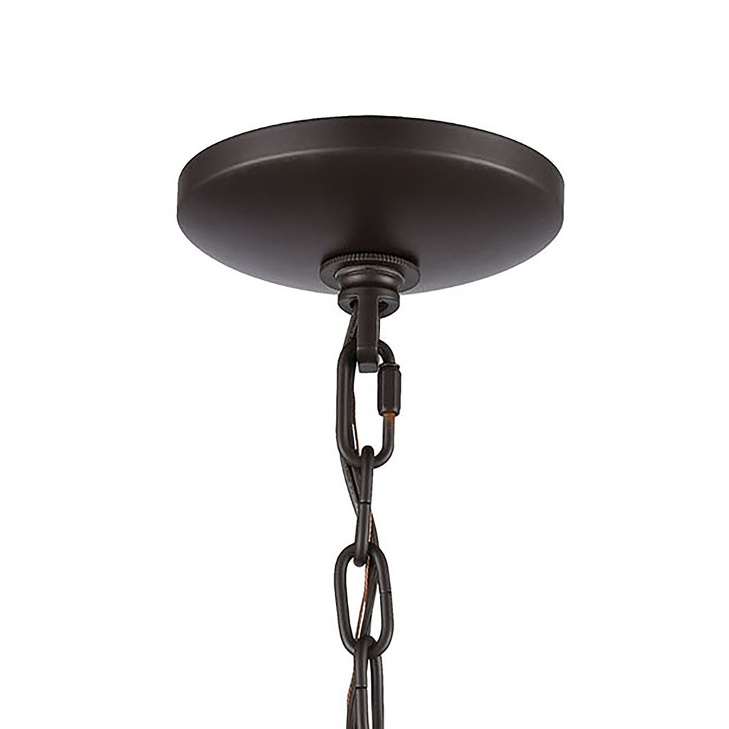 Concentric 9'' Wide 1-Light Mini Pendant - Oil Rubbed Bronze