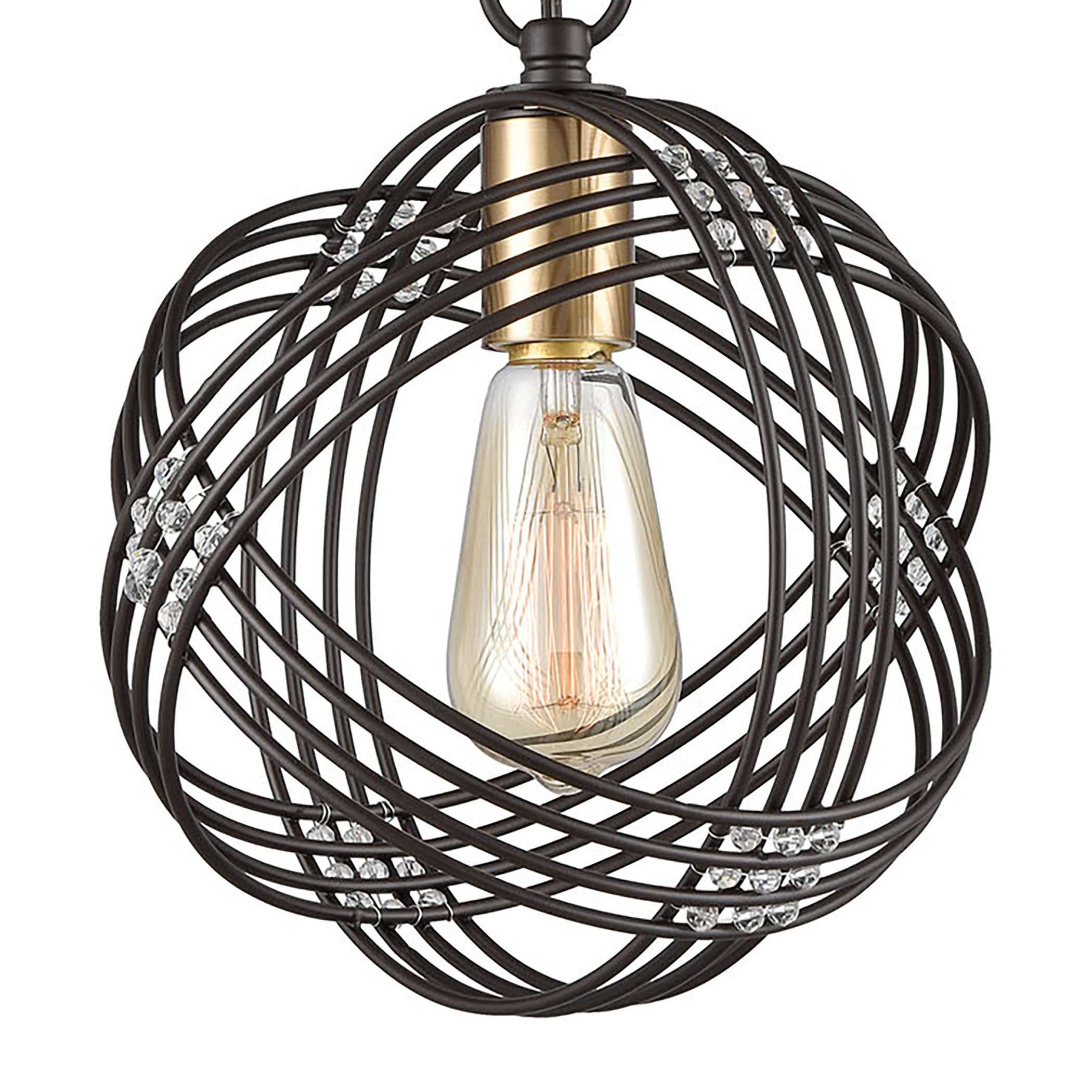 Concentric 9'' Wide 1-Light Mini Pendant - Oil Rubbed Bronze