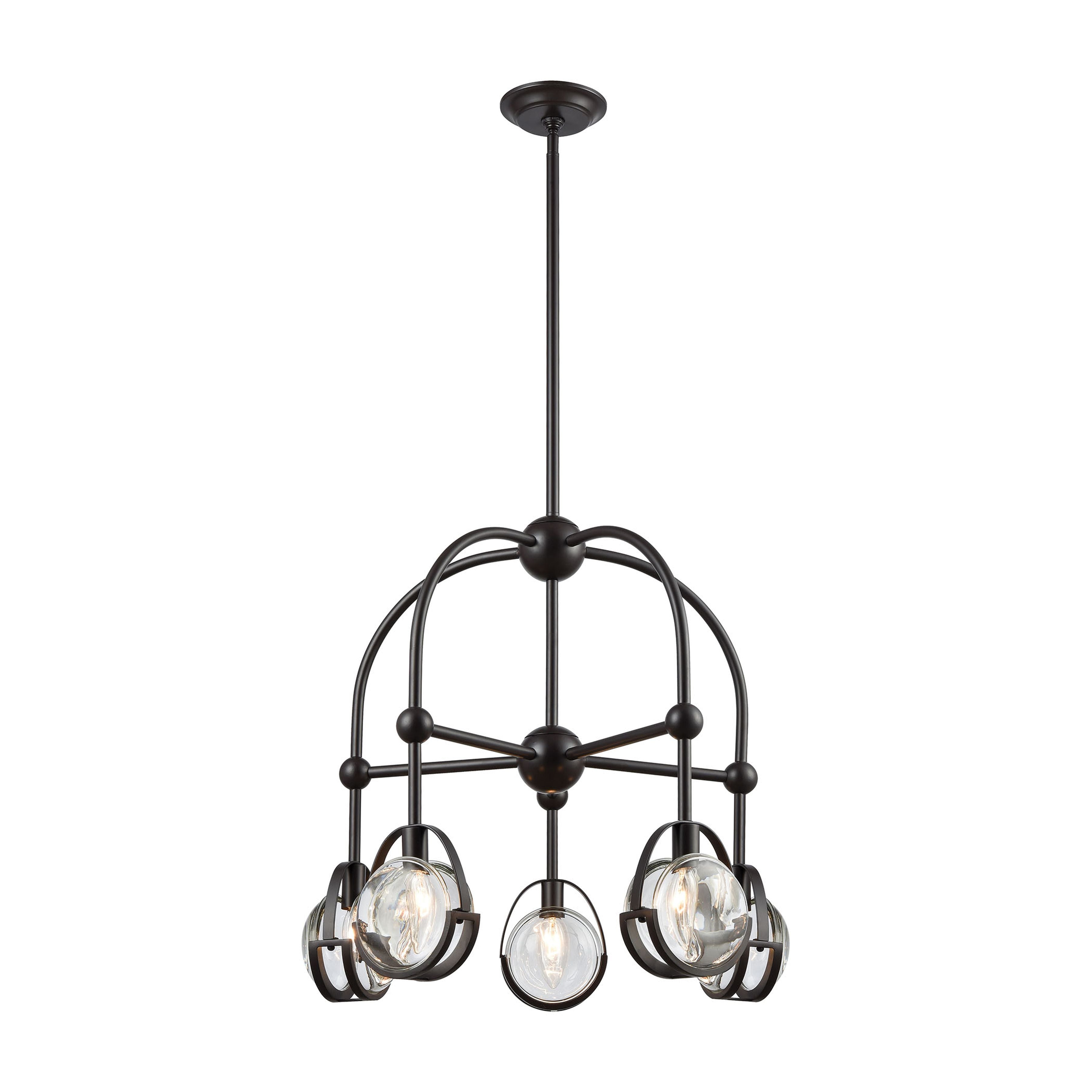 Focal Point 25'' Wide 5-Light Chandelier - Oil Rubbed Bronze