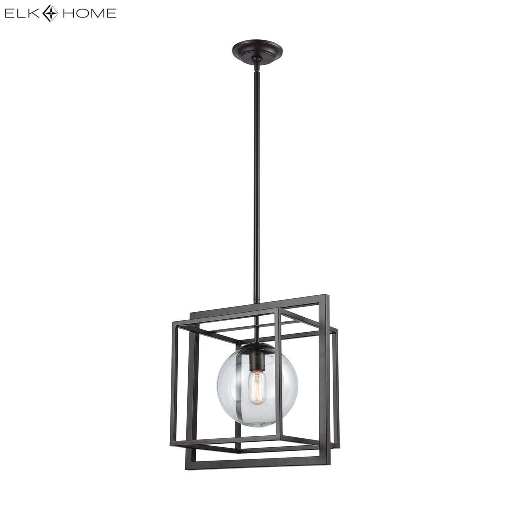 Beam Cage 15.5'' Wide 1-Light Pendant - Oil Rubbed Bronze