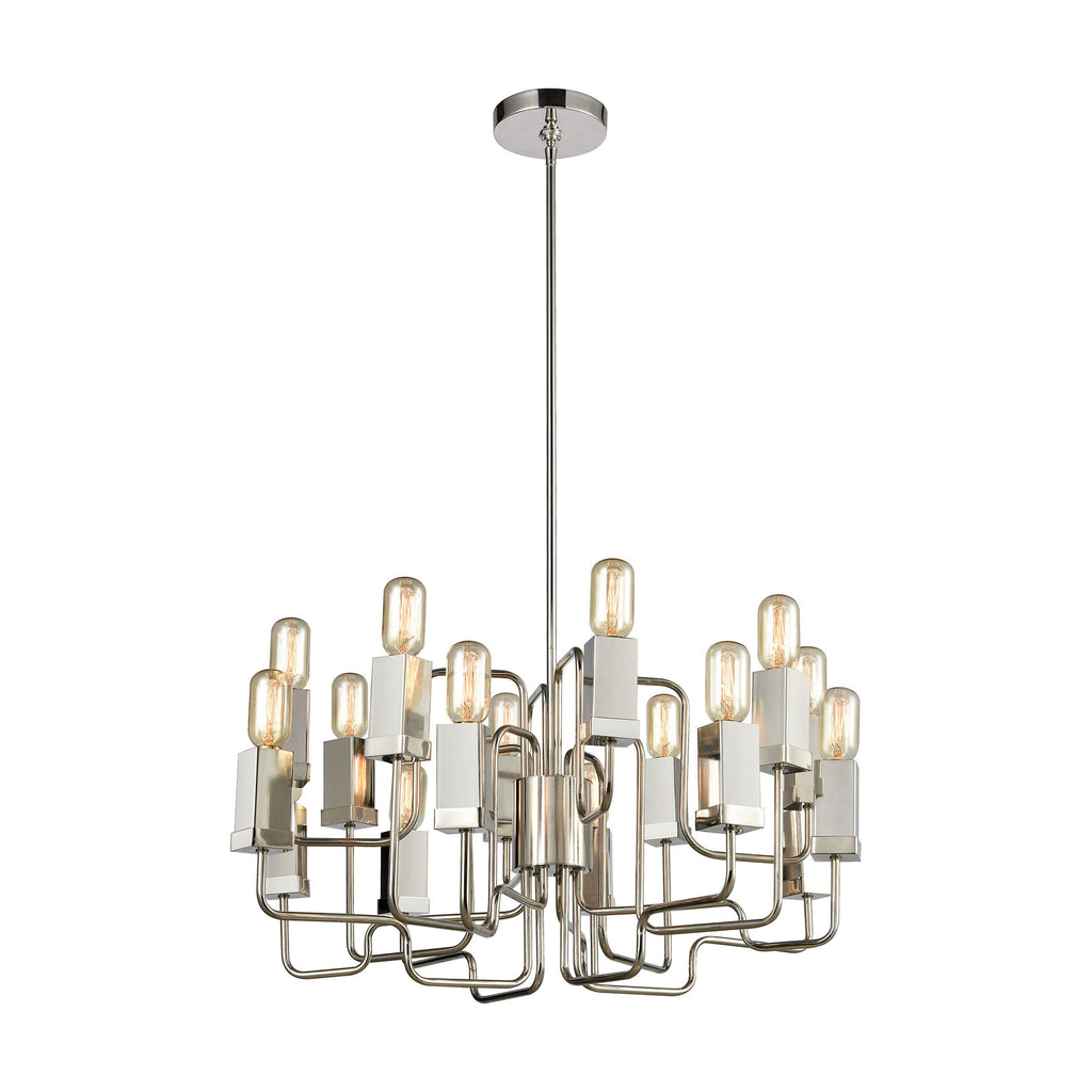 Symposium 26.5'' Wide 16-Light Chandelier - Polished Nickel