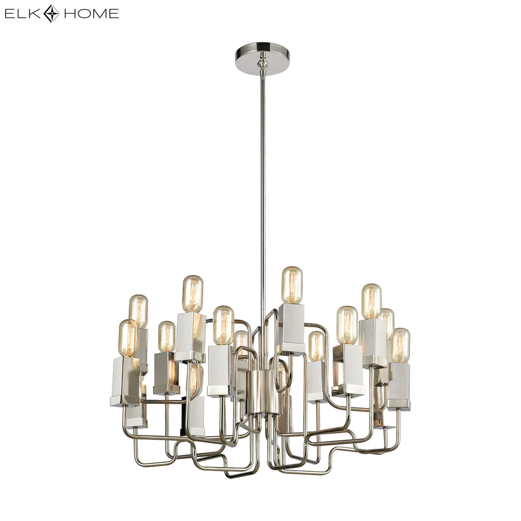 Symposium 26.5'' Wide 16-Light Chandelier - Polished Nickel