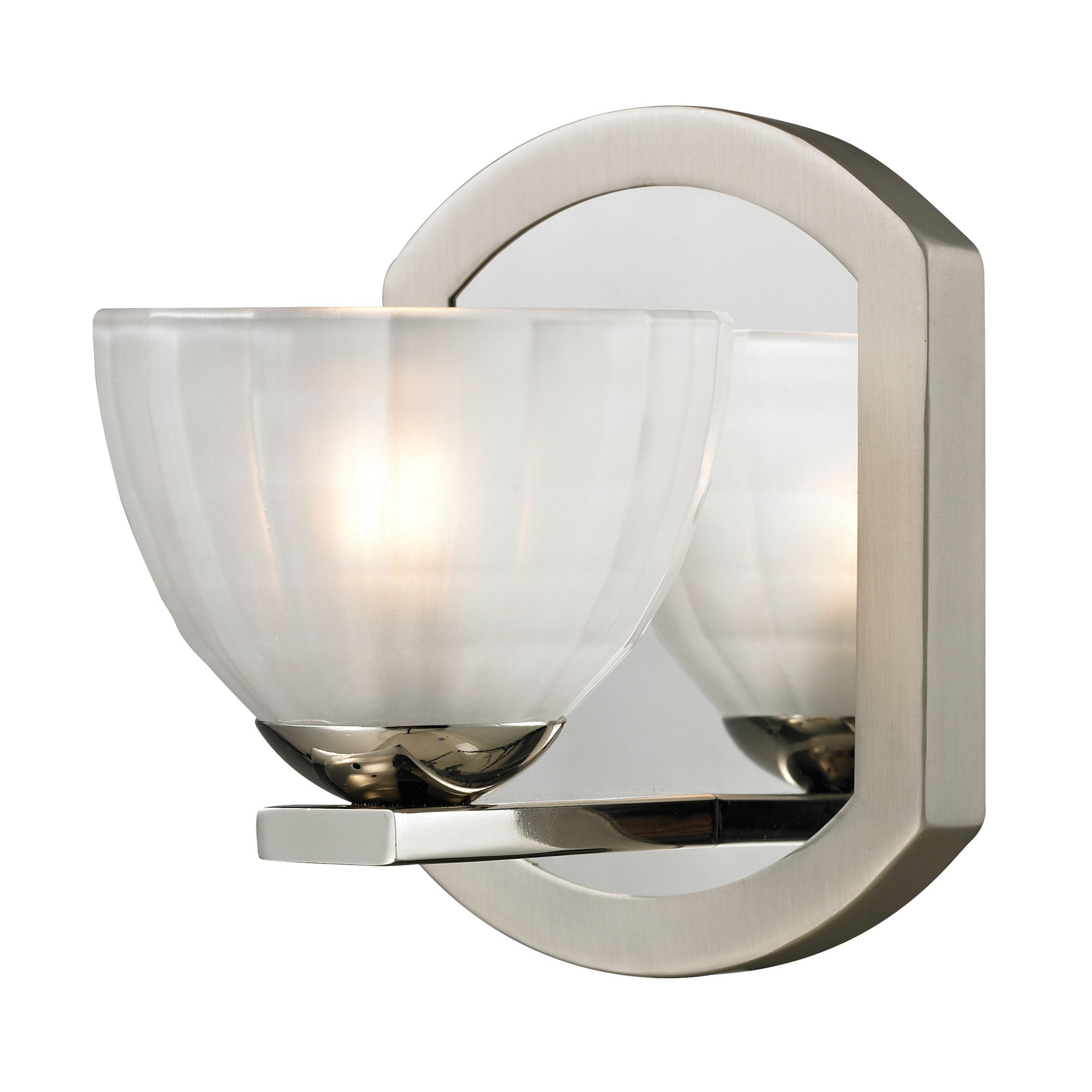 Sculptive 5'' Wide 1-Light Vanity Sconce - Polished Nickel