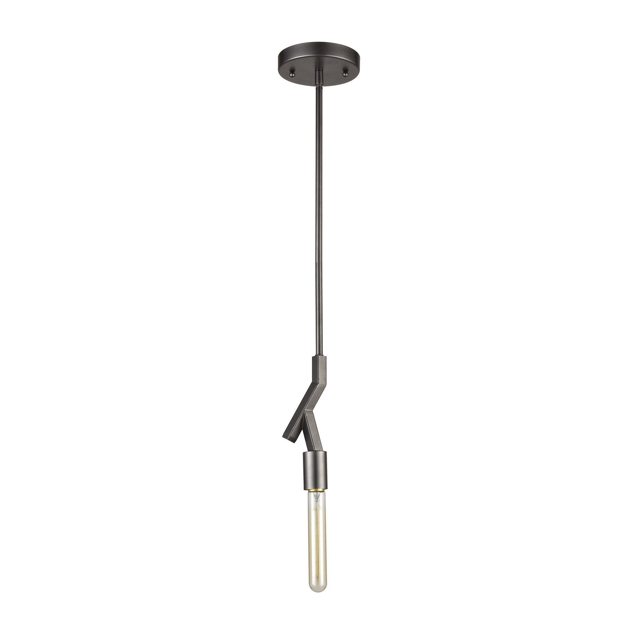 Freeform 6'' Wide 1-Light Mini Pendant - Dark Graphite