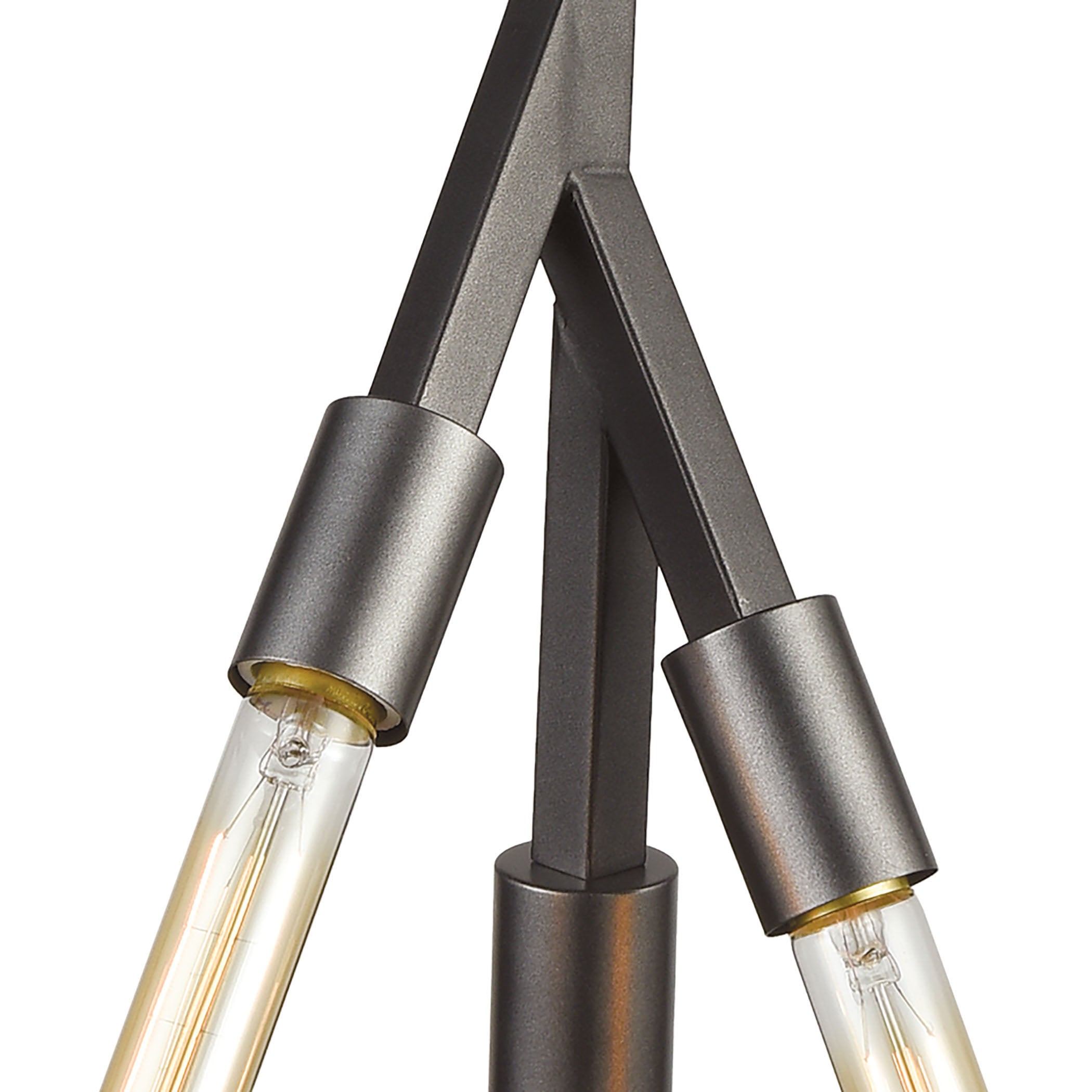 Freeform 6'' Wide 3-Light Mini Pendant - Dark Graphite