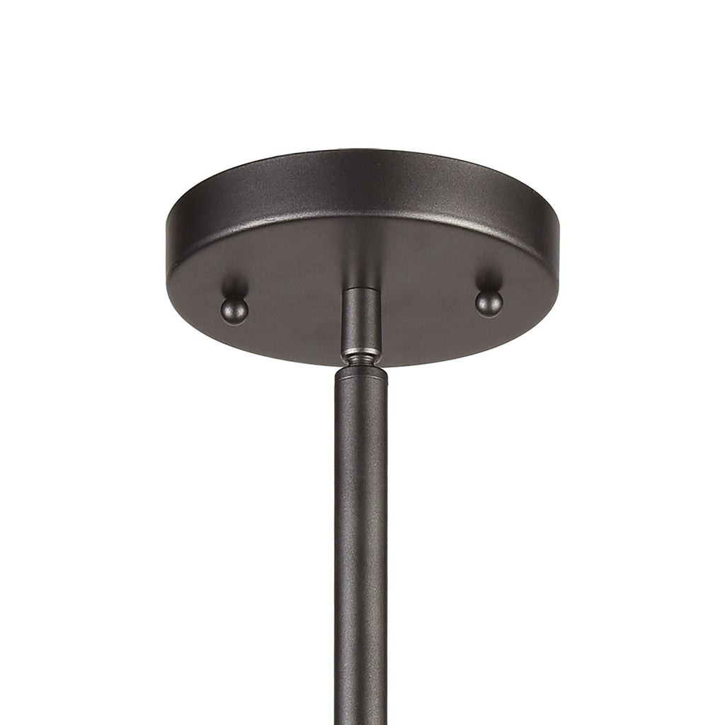 Freeform 6'' Wide 3-Light Mini Pendant - Dark Graphite