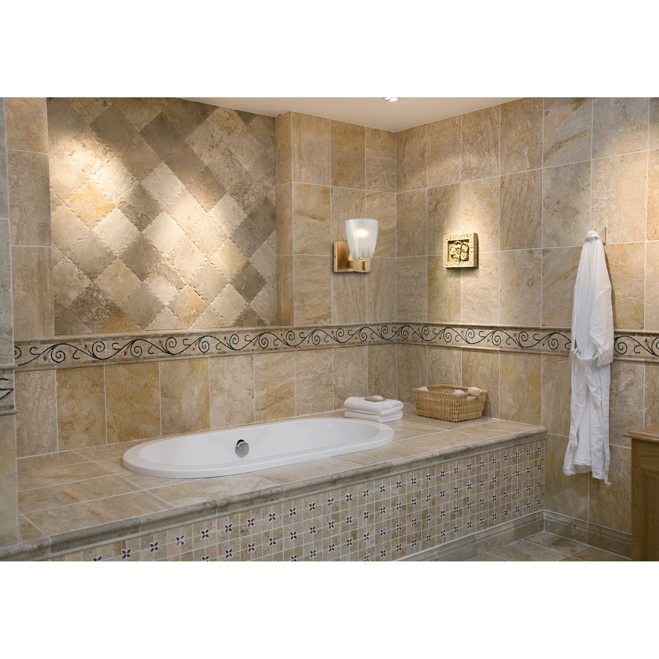 Ensley 5'' Wide 1-Light Vanity Light - Satin Brass