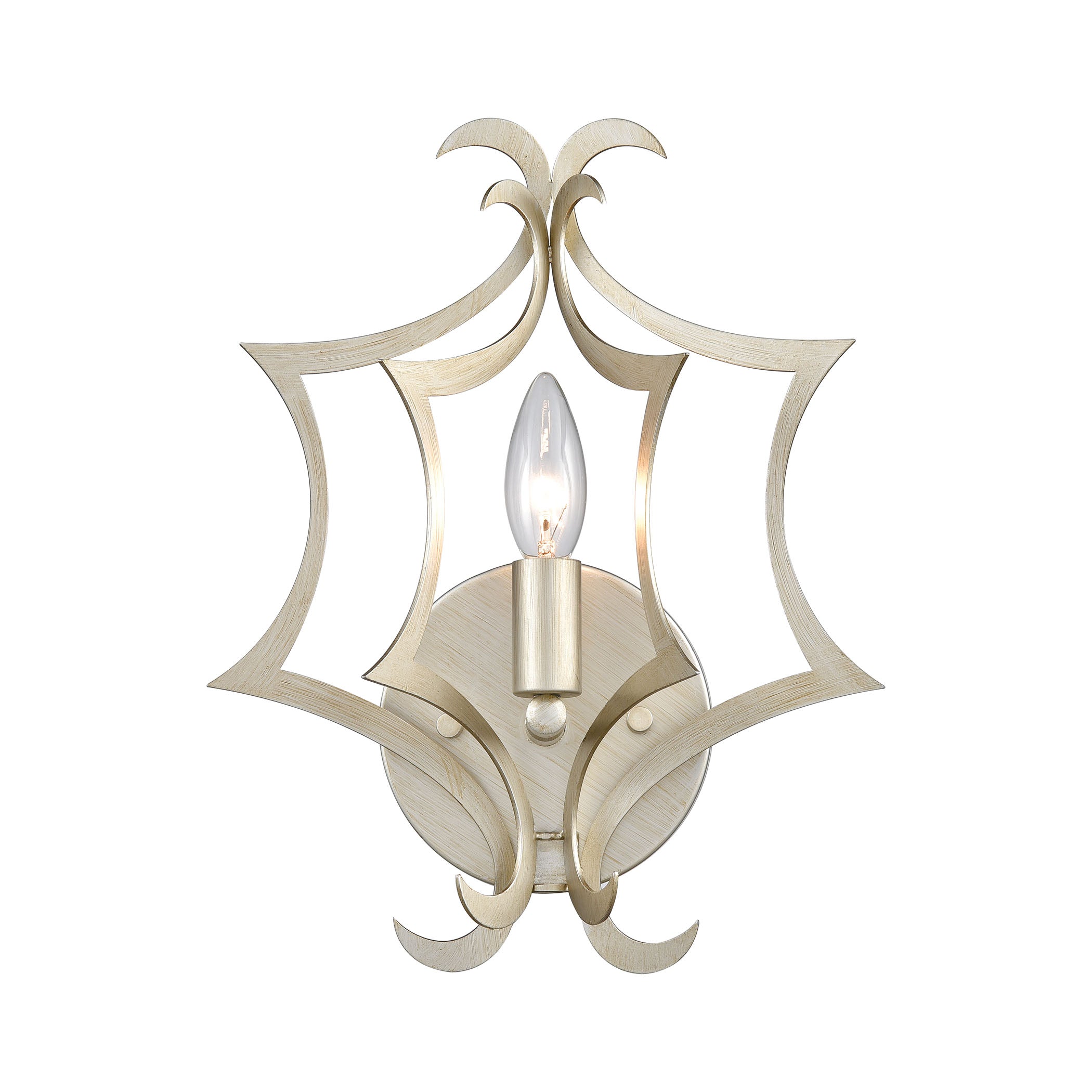 Delray 13'' High 1-Light Sconce - Aged Silver