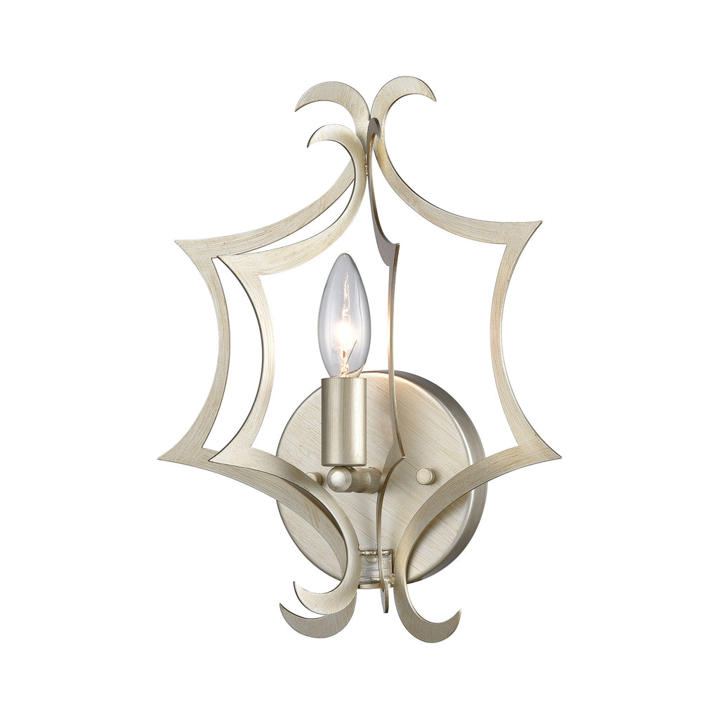 Delray 13'' High 1-Light Sconce - Aged Silver