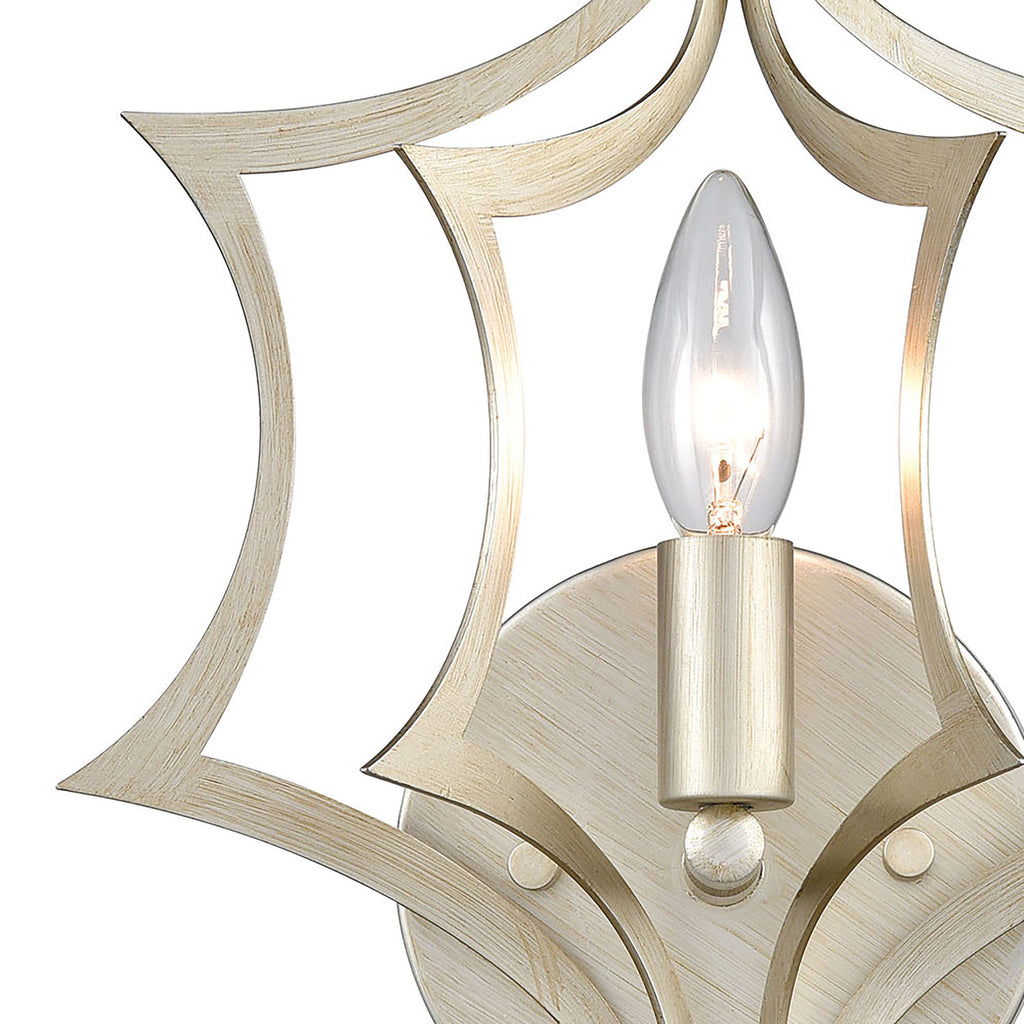 Delray 13'' High 1-Light Sconce - Aged Silver