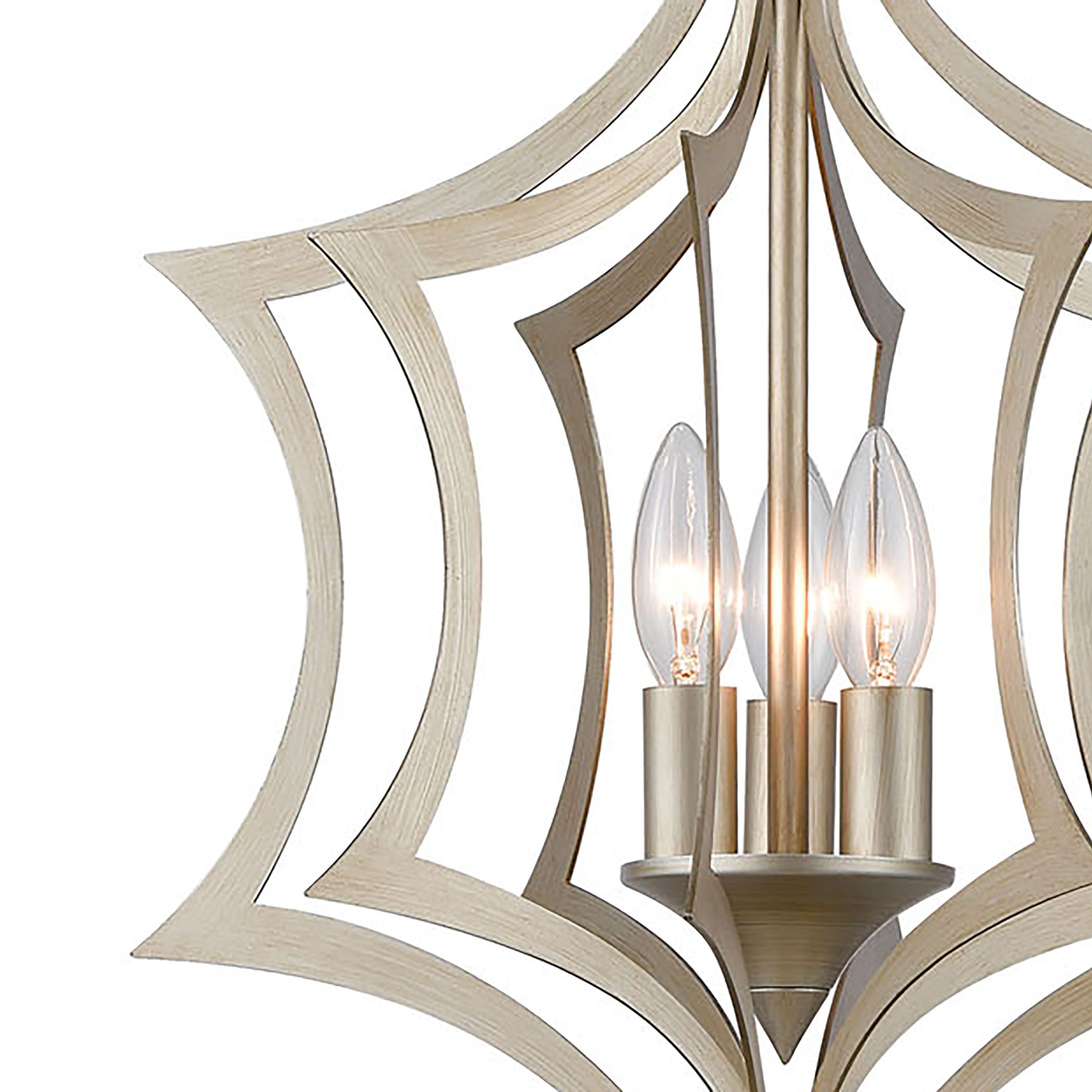 Delray 15'' Wide 3-Light Pendant - Aged Silver