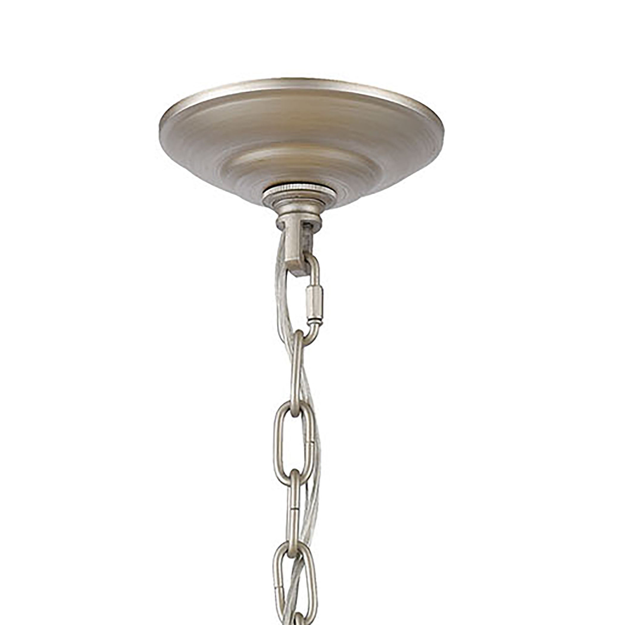Delray 15'' Wide 3-Light Pendant - Aged Silver