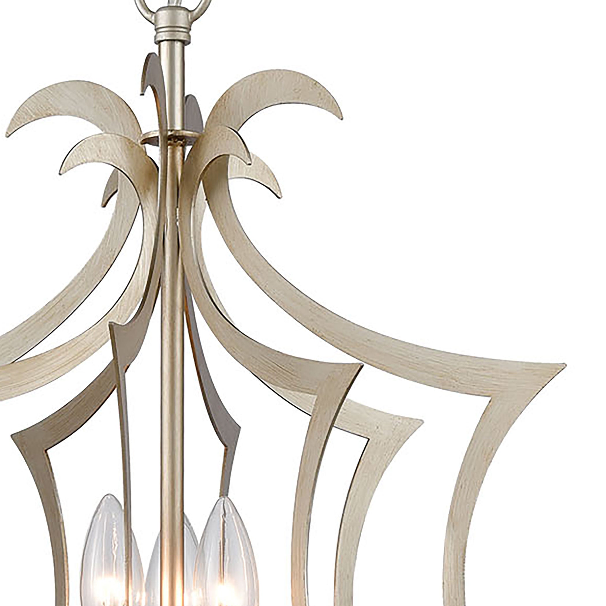 Delray 15'' Wide 3-Light Pendant - Aged Silver