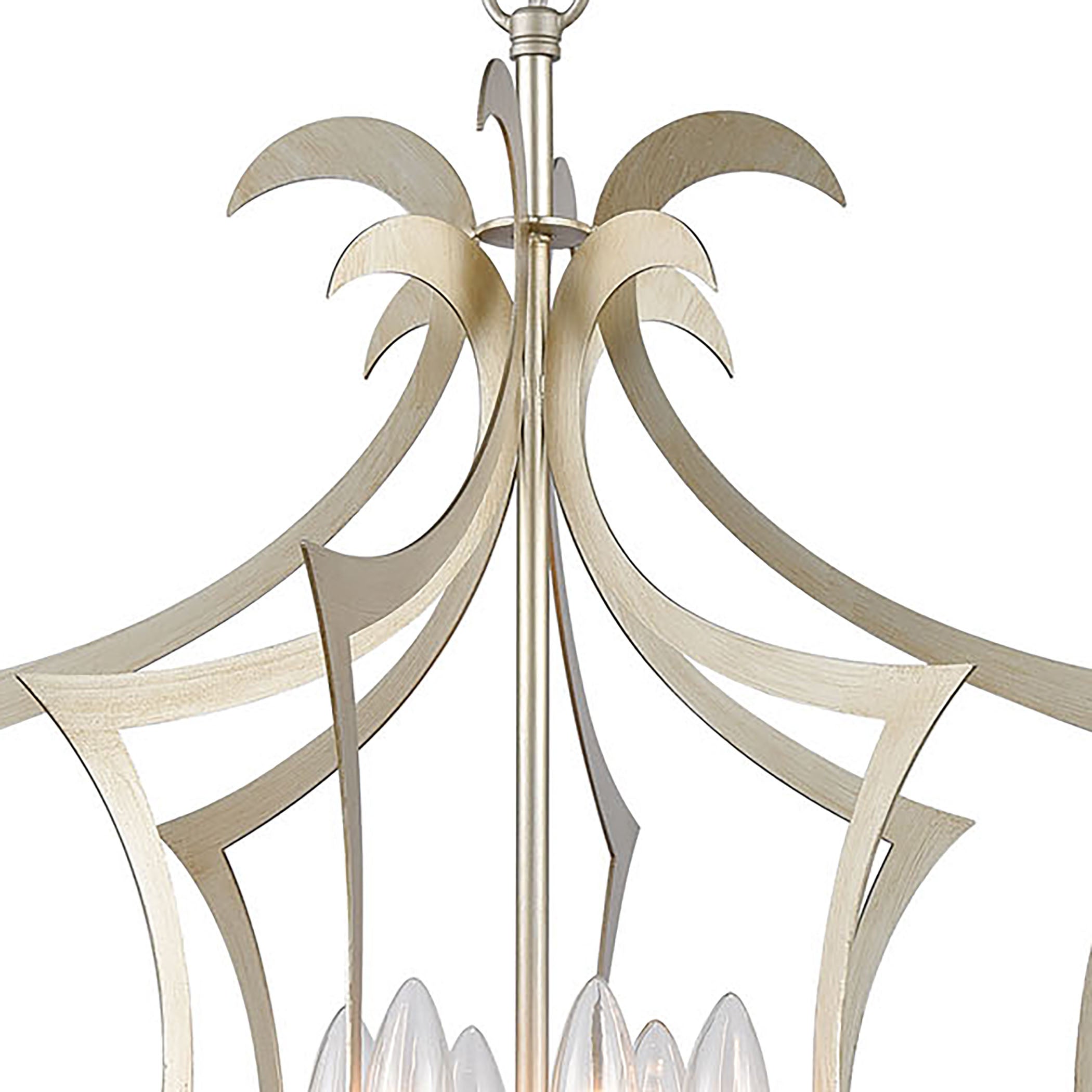 Delray 21'' Wide 6-Light Pendant - Aged Silver