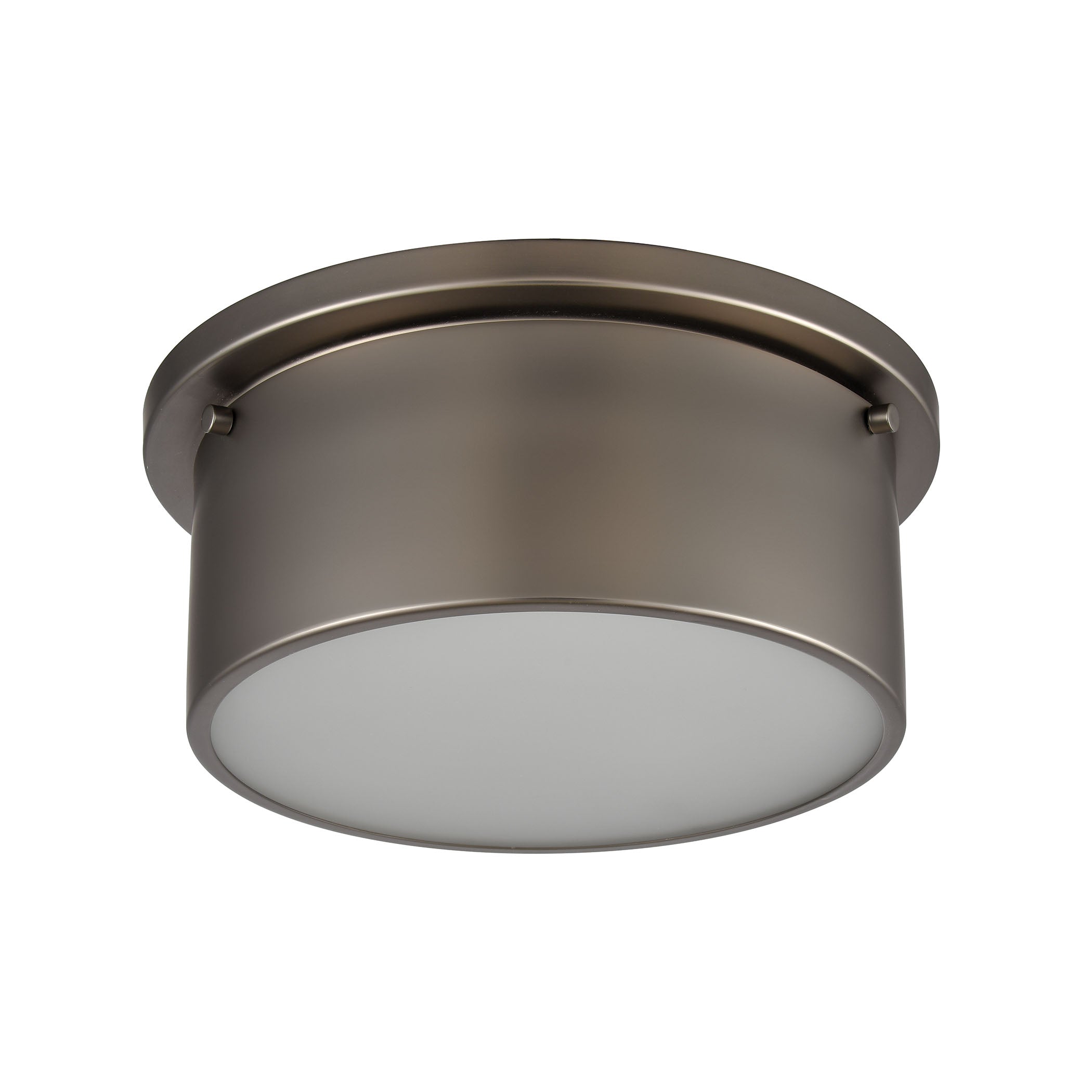 Simpson 10'' Wide 2-Light Flush Mount - Black Nickel