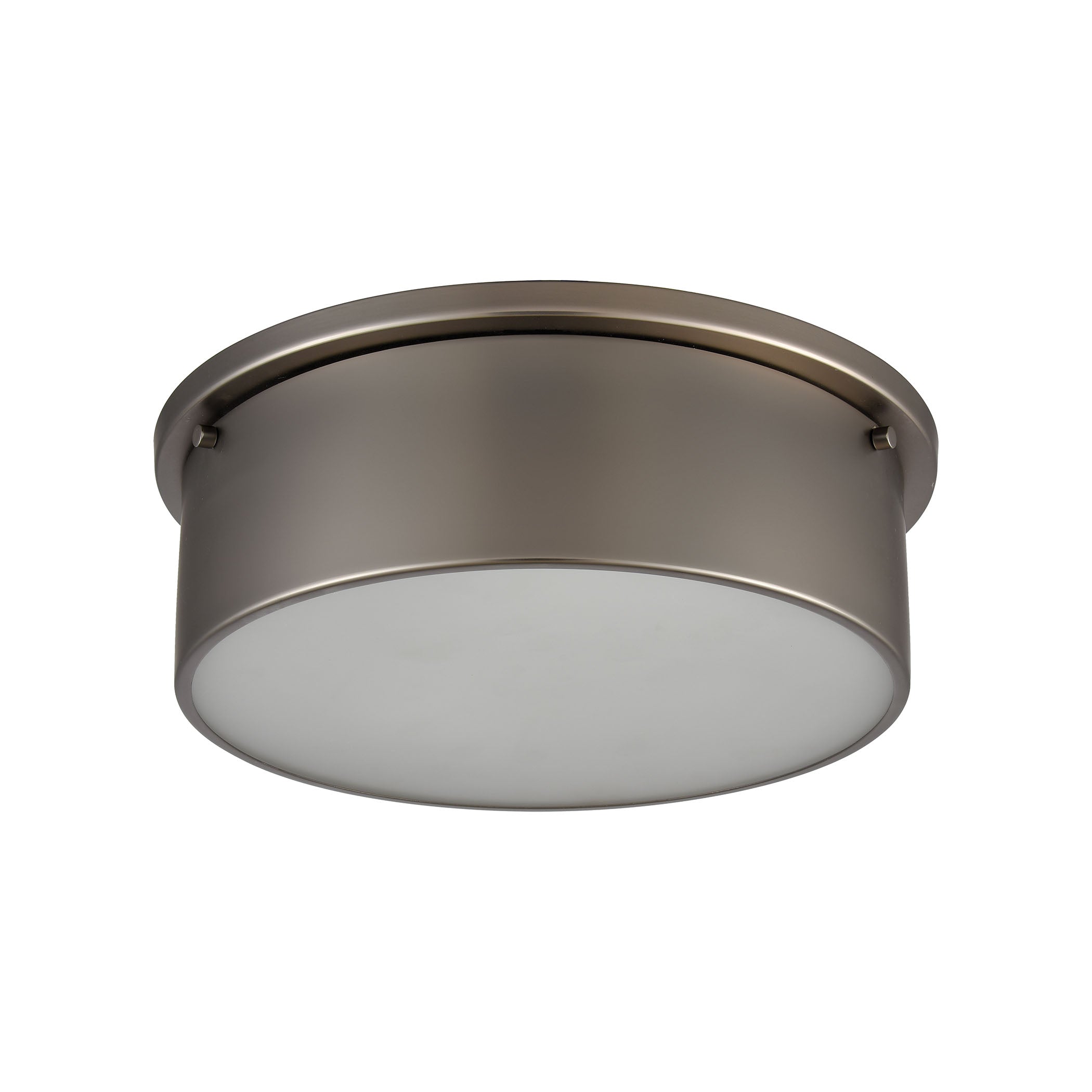 Simpson 14'' Wide 3-Light Flush Mount - Black Nickel