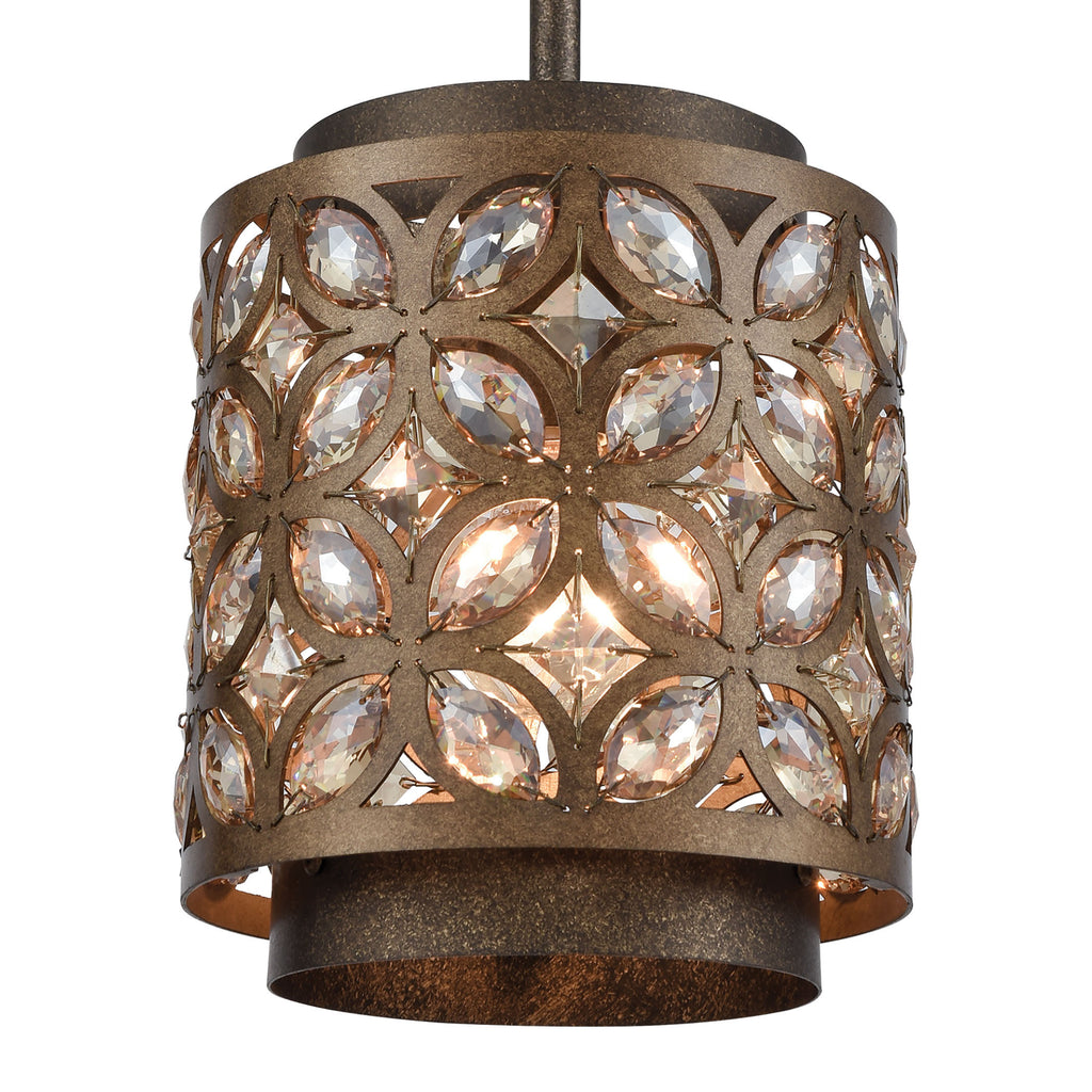 Rosslyn 8'' Wide 1-Light Mini Pendant - Mocha