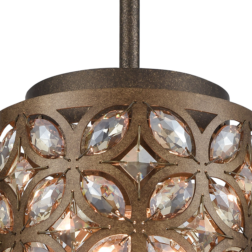 Rosslyn 8'' Wide 1-Light Mini Pendant - Mocha
