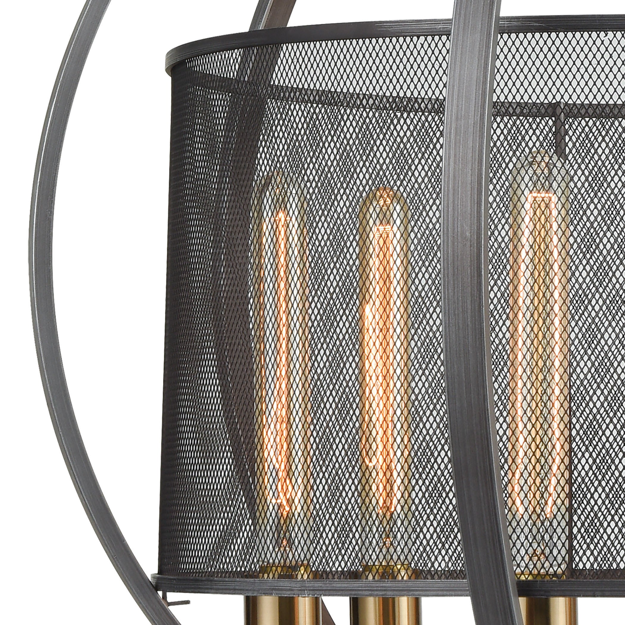 Ellicott 24'' Wide 6-Light Chandelier - Weathered Zinc