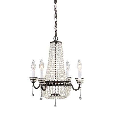 Pearl 17'' Wide 4-Light Mini Pendant - Brown