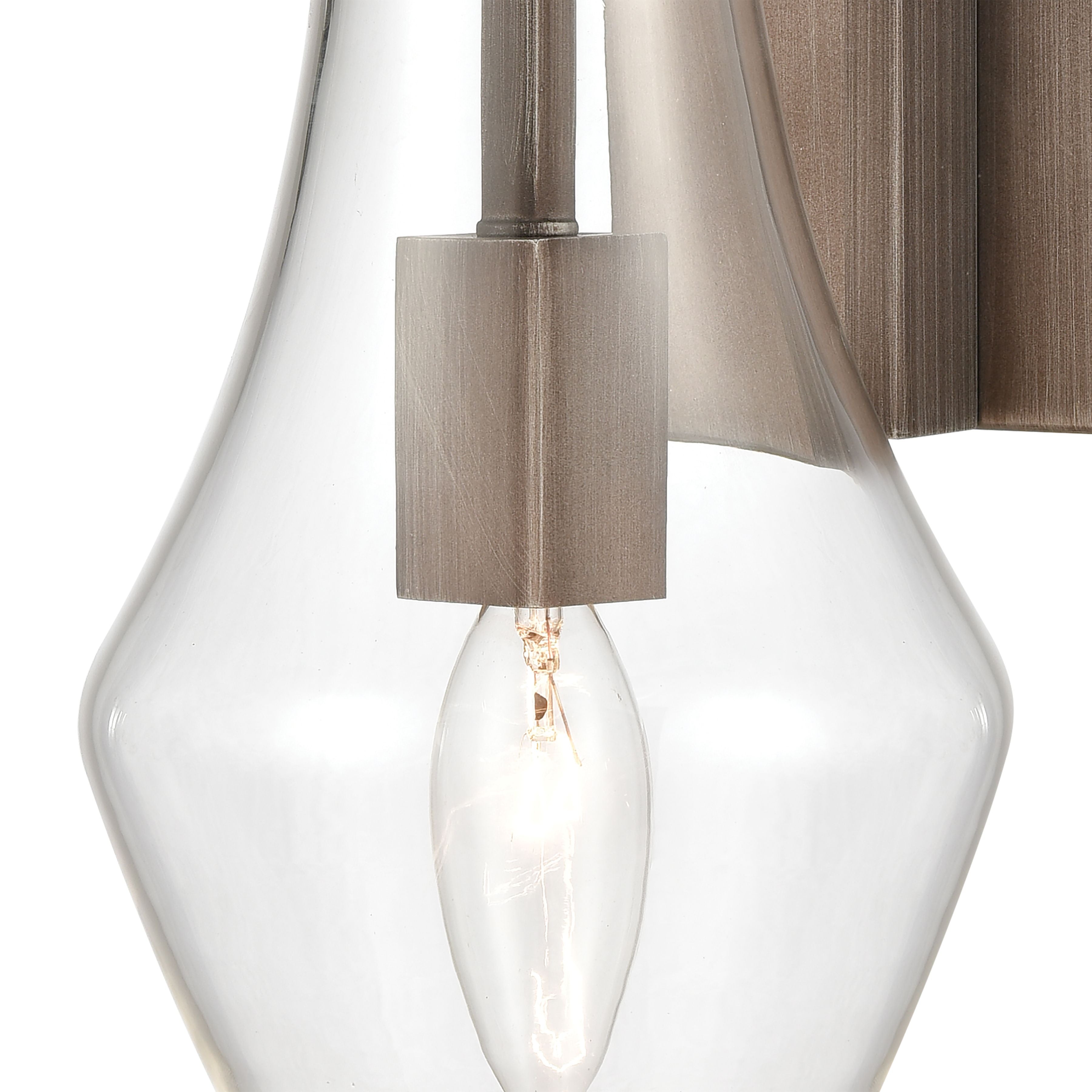 Culmination 5'' Wide 1-Light Vanity Light - Weathered Zinc