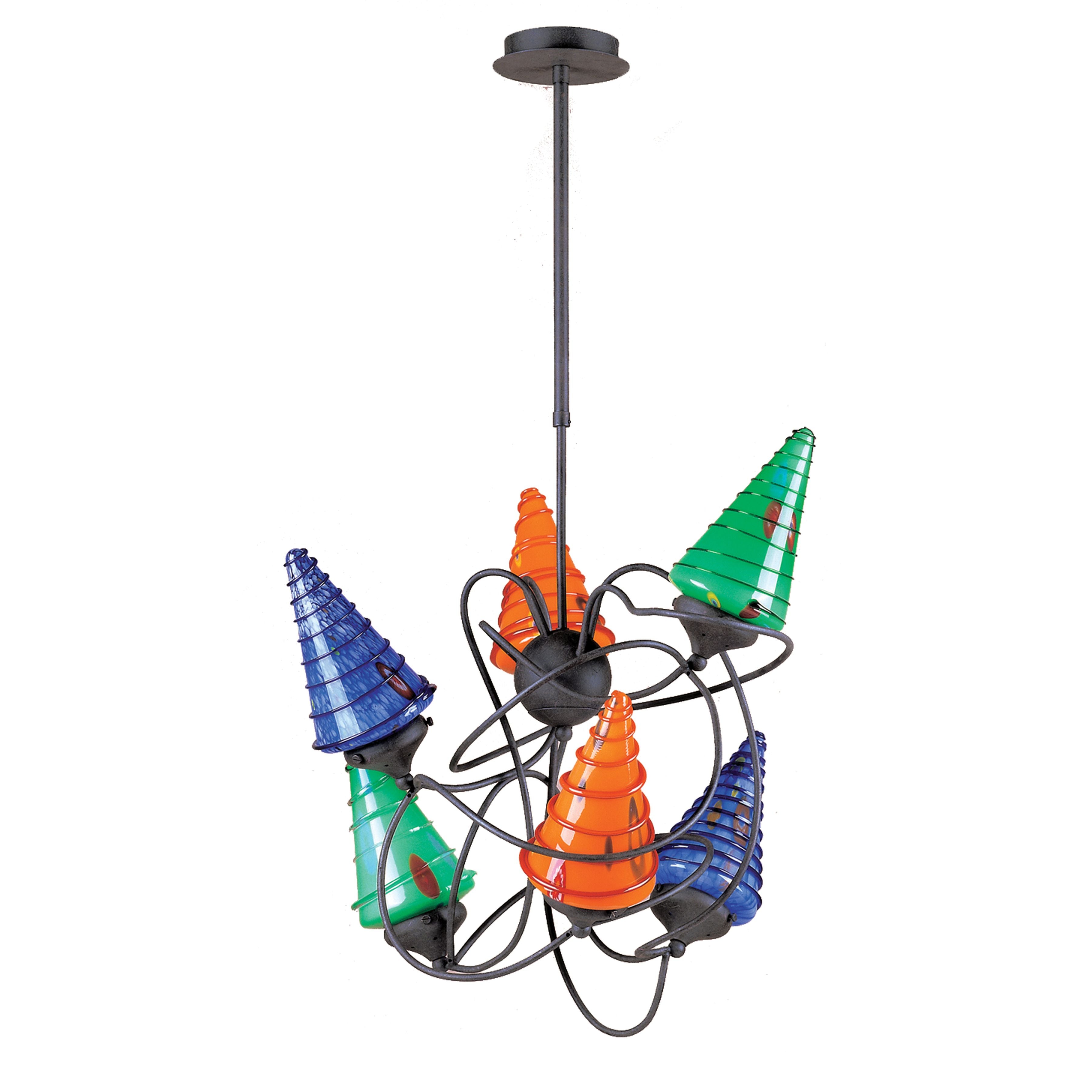 Pazzo 24'' Wide 6-Light Chandelier - Multicolor