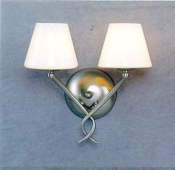 Slythe 2-Light Sconce - Silver